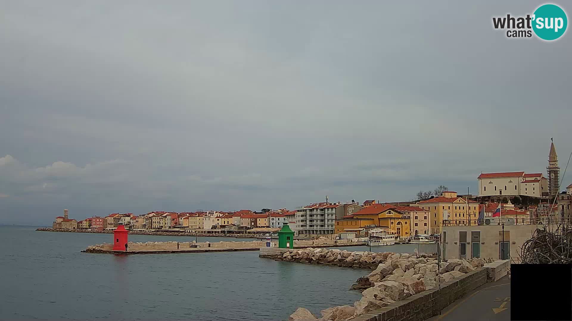 Piran – view to Punta and Mandrač