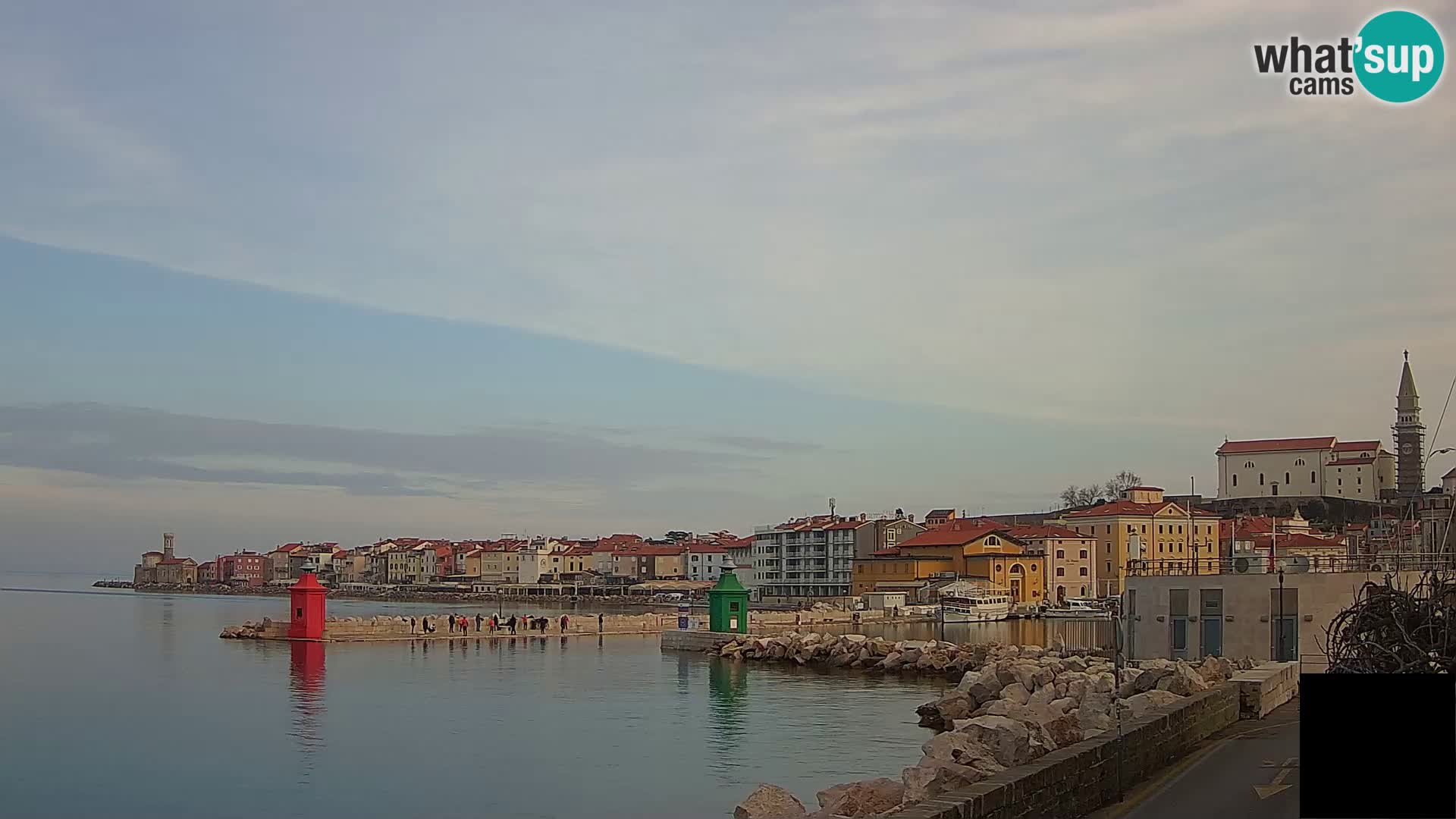 Piran – view to Punta and Mandrač