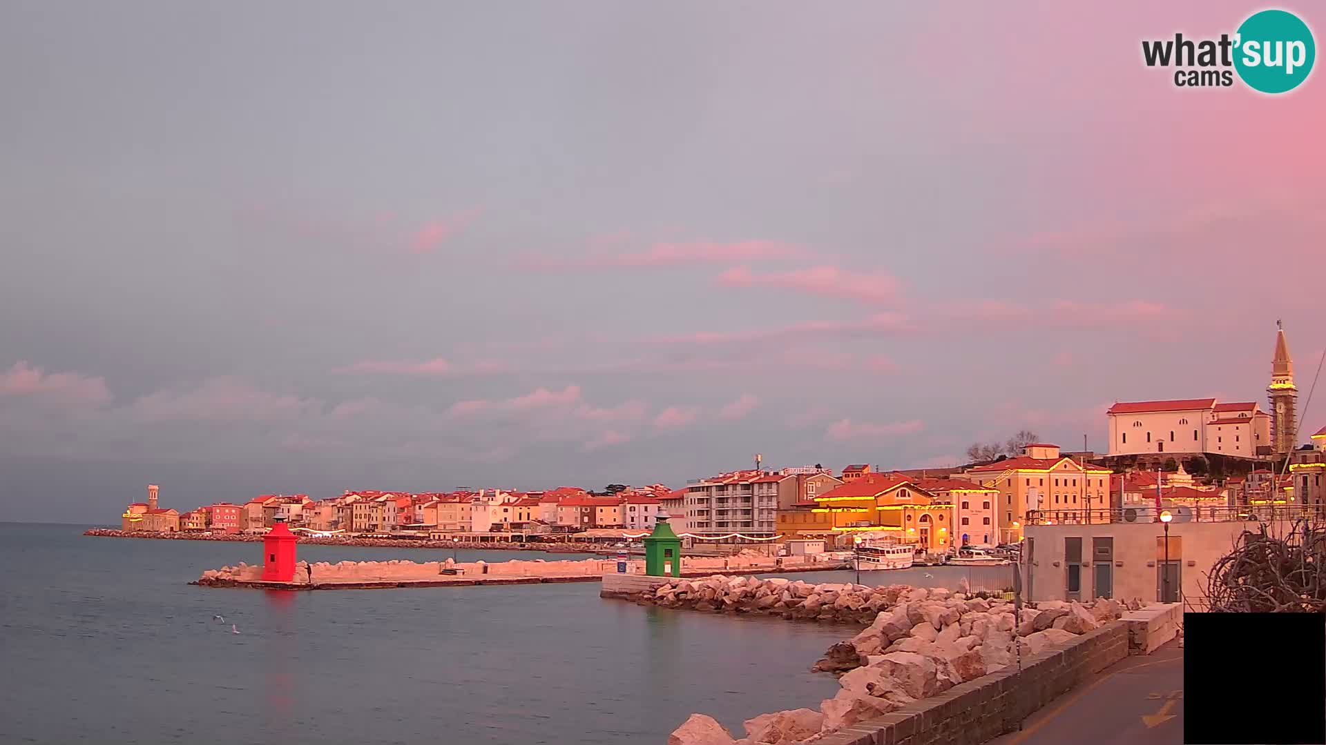 Piran – view to Punta and Mandrač