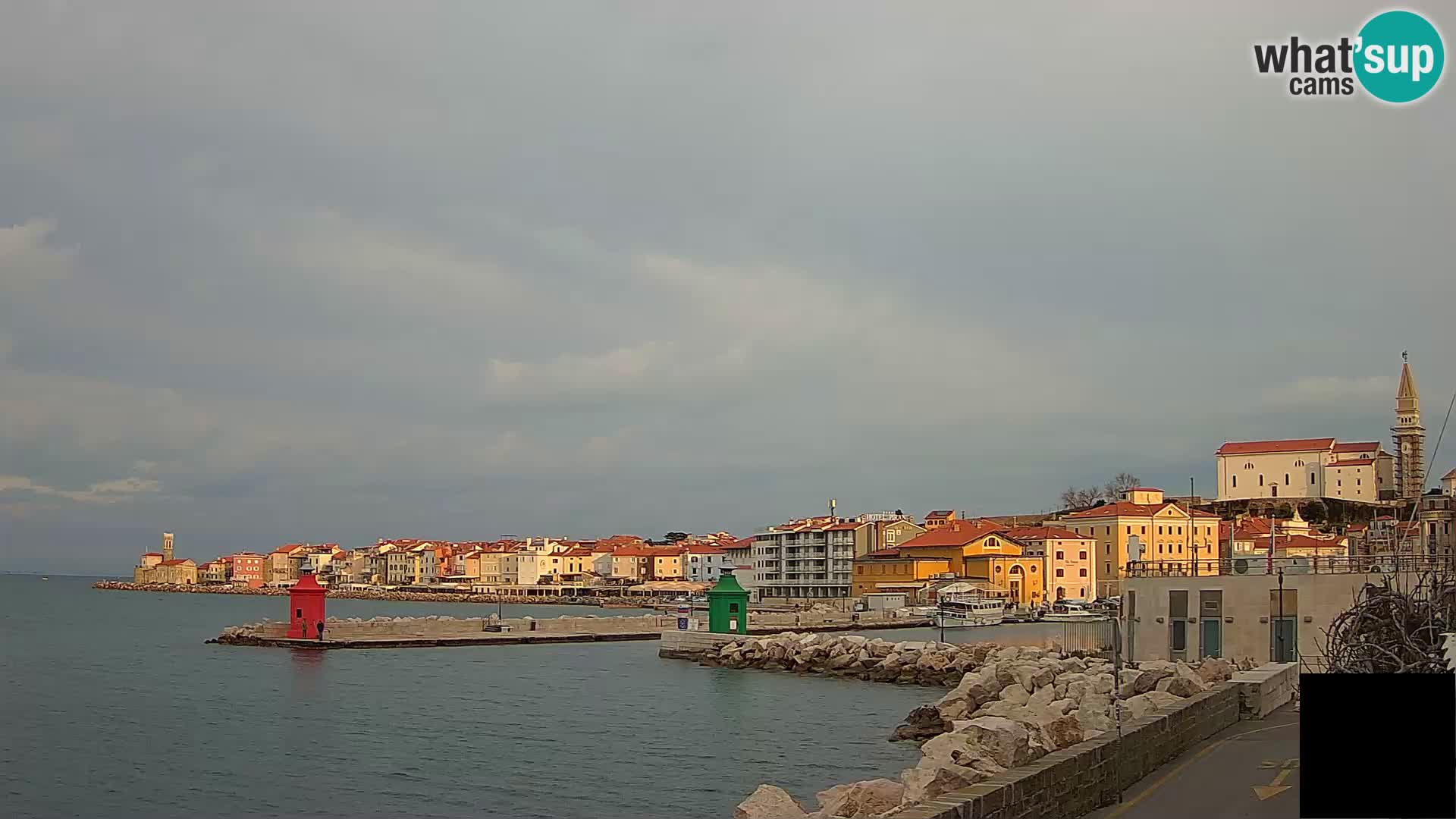 Piran – view to Punta and Mandrač