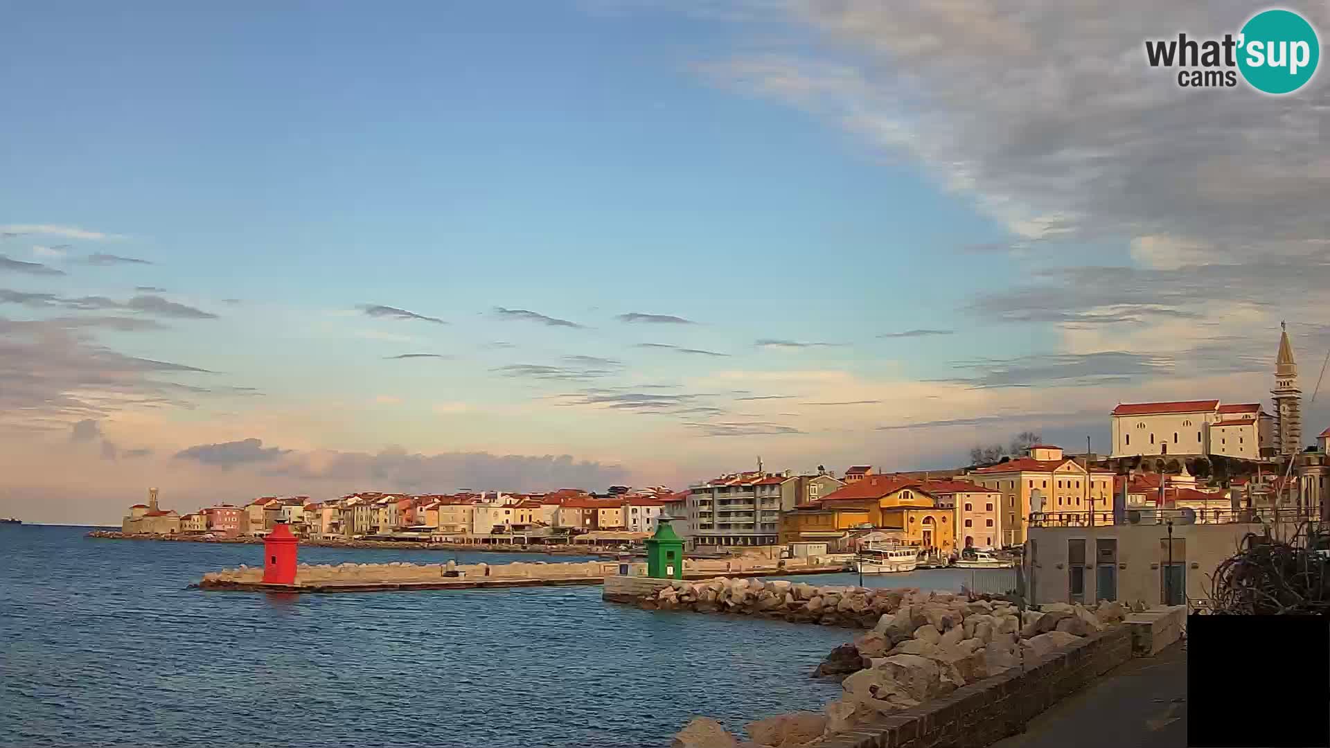 Piran – view to Punta and Mandrač