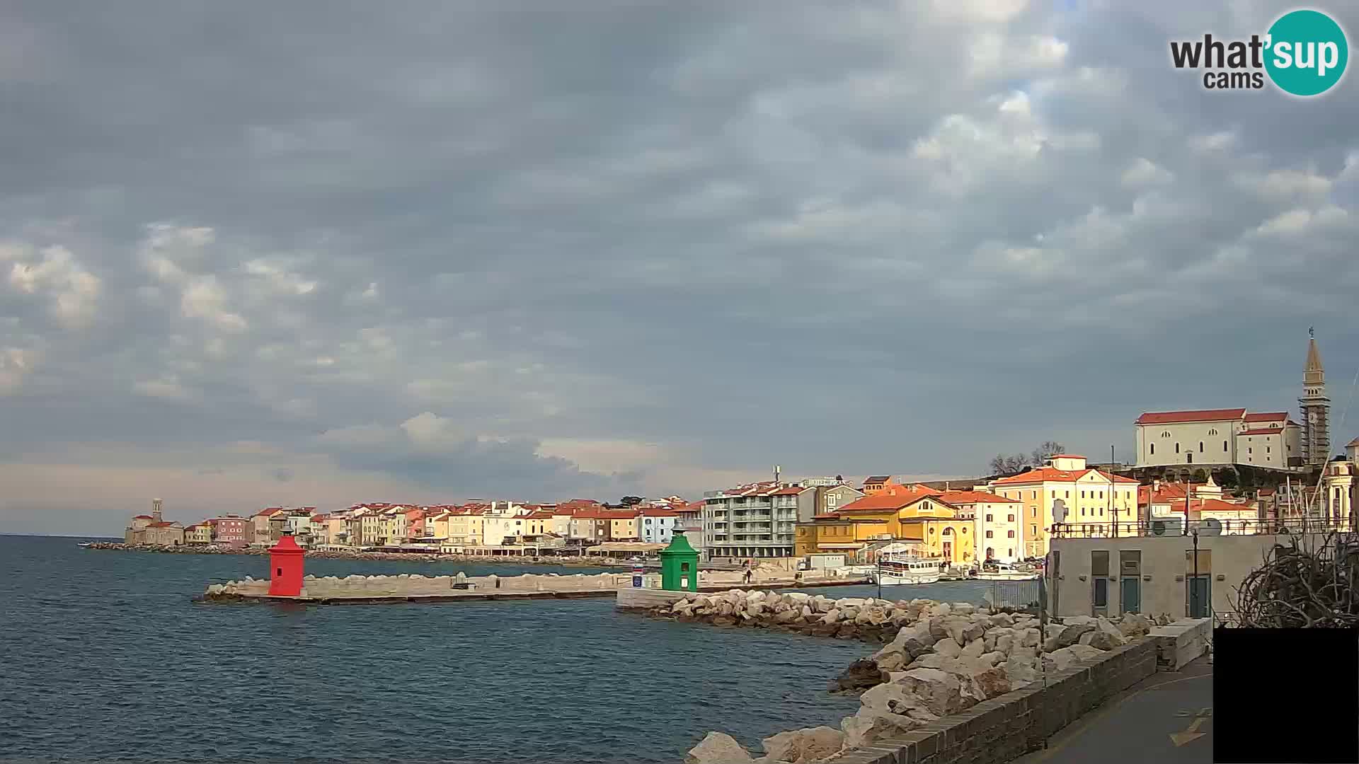 Piran – view to Punta and Mandrač