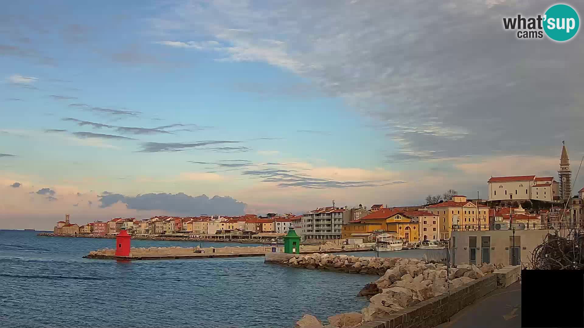 Piran – view to Punta and Mandrač