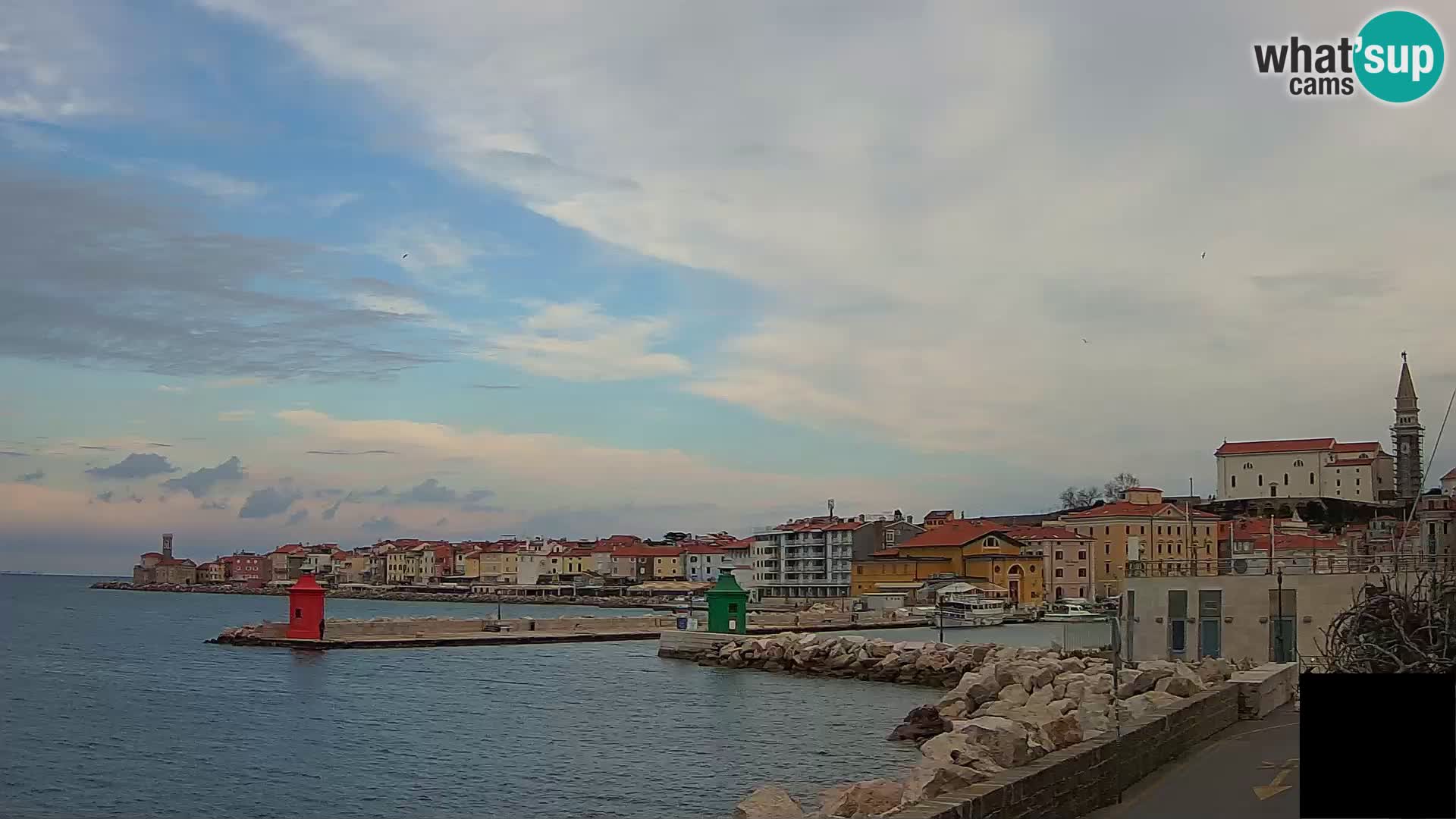 Piran – view to Punta and Mandrač