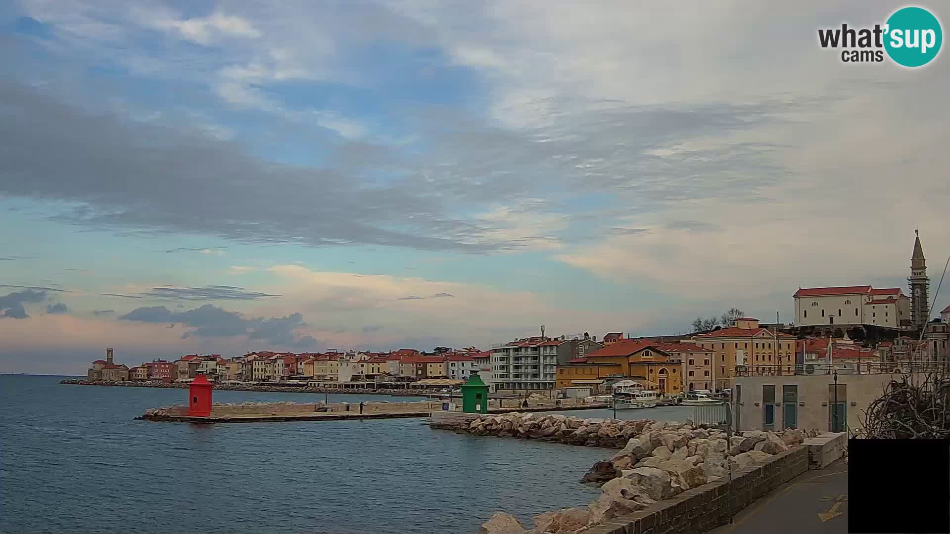 Pirano – vista verso la Punta e il “Mandrač”