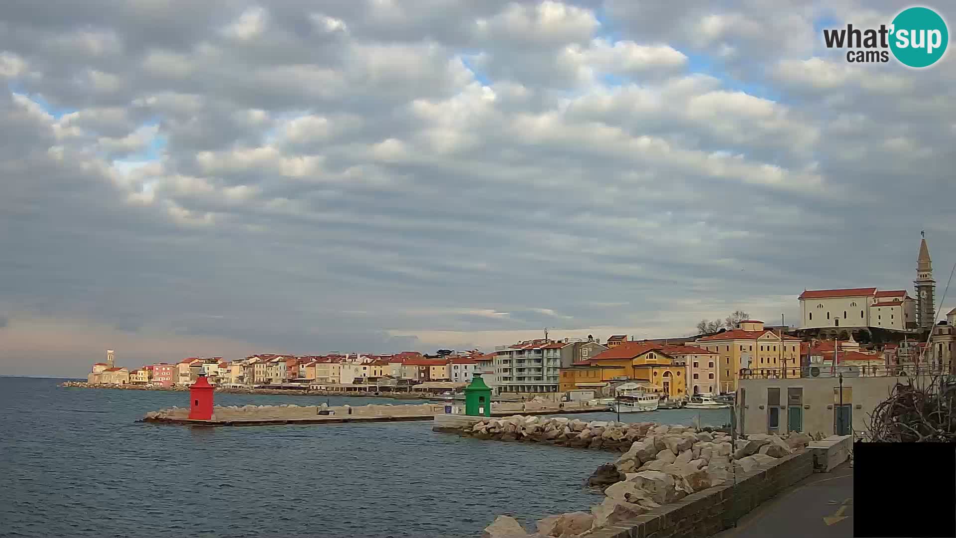 Piran – view to Punta and Mandrač