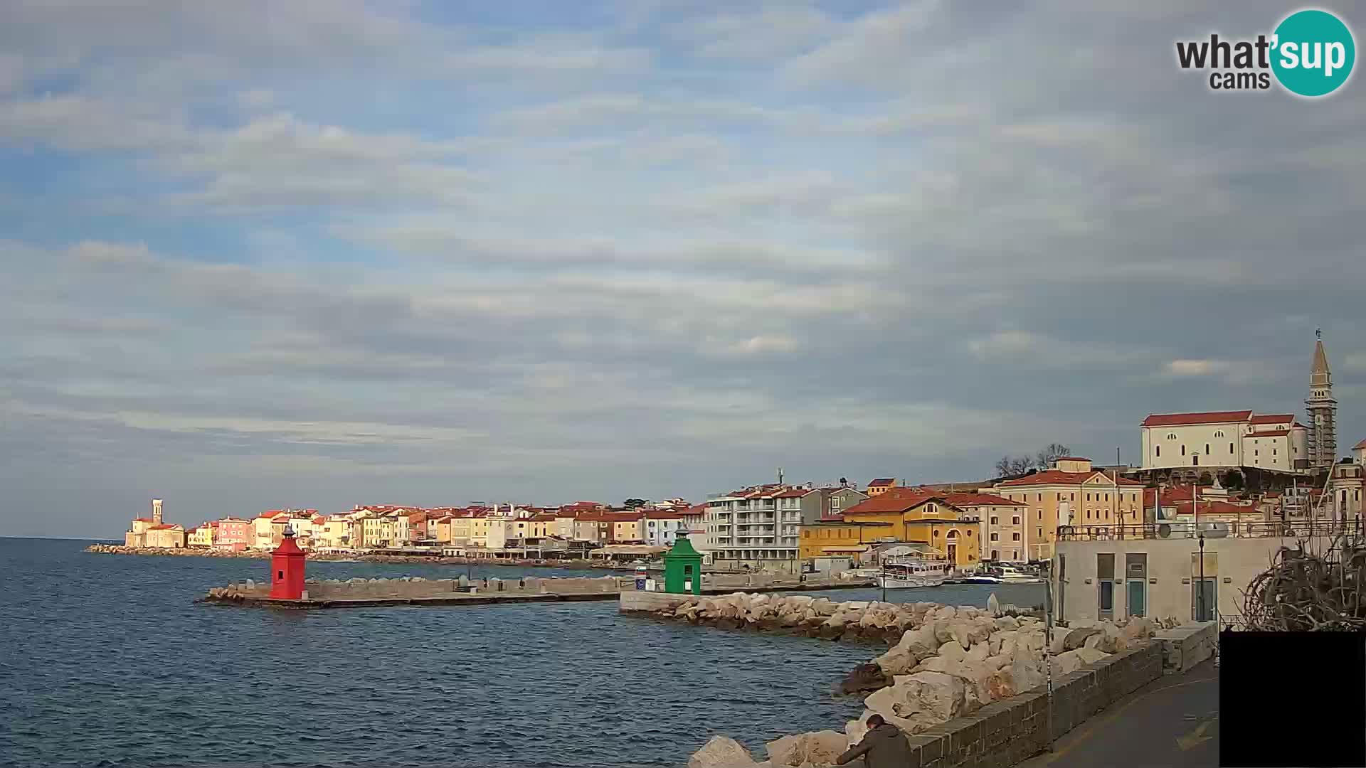 Piran – view to Punta and Mandrač