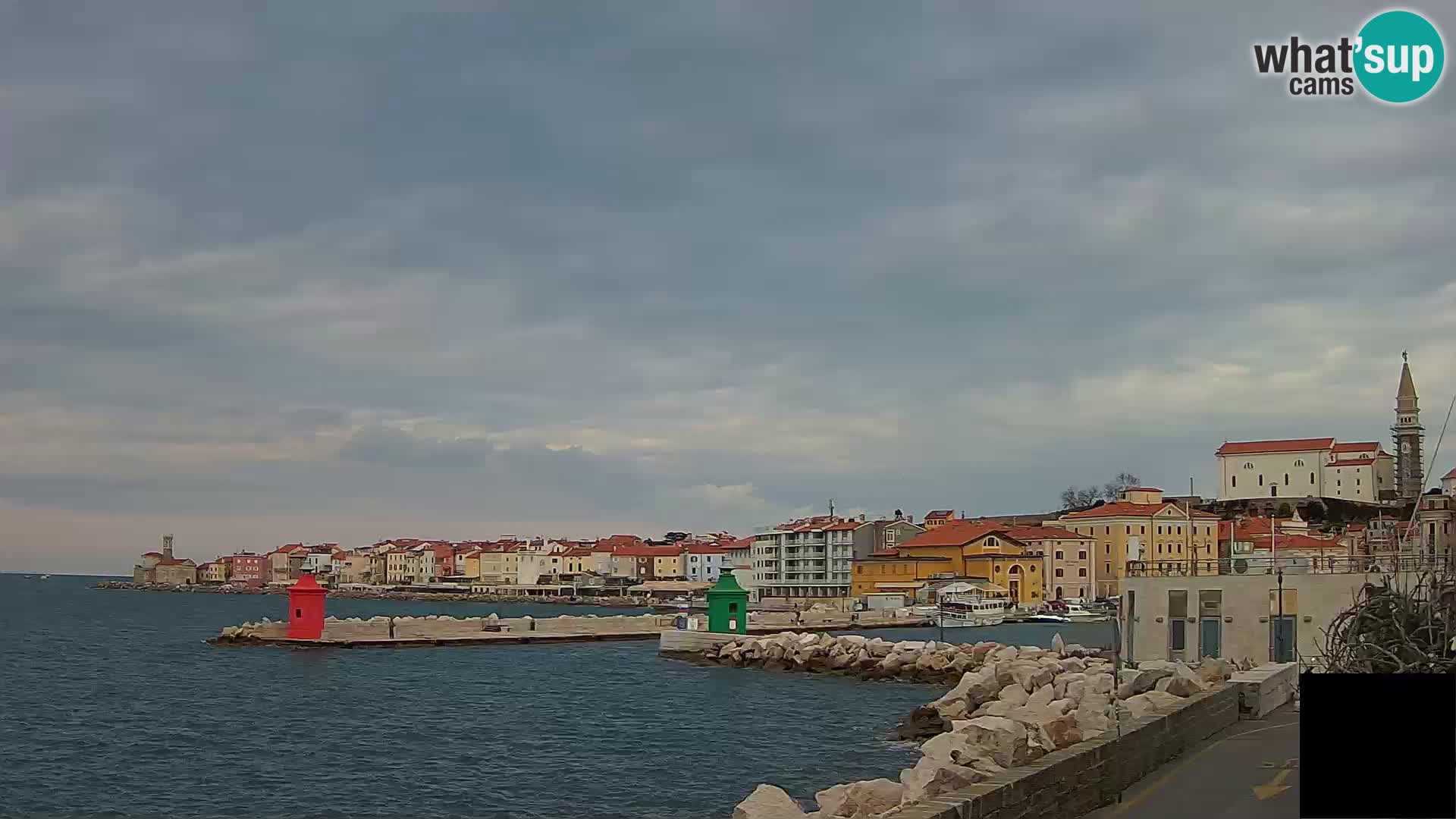 Piran – view to Punta and Mandrač