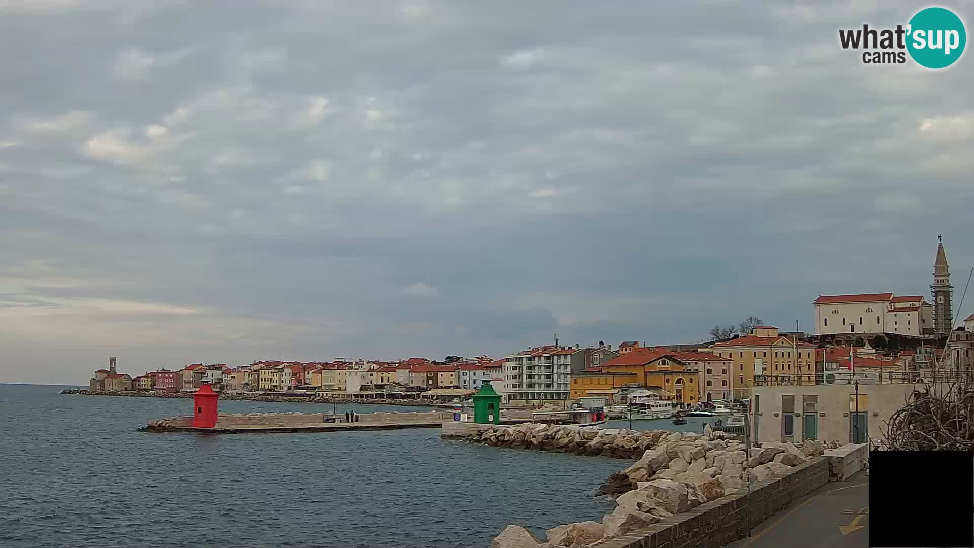 Pirano – vista verso la Punta e il “Mandrač”