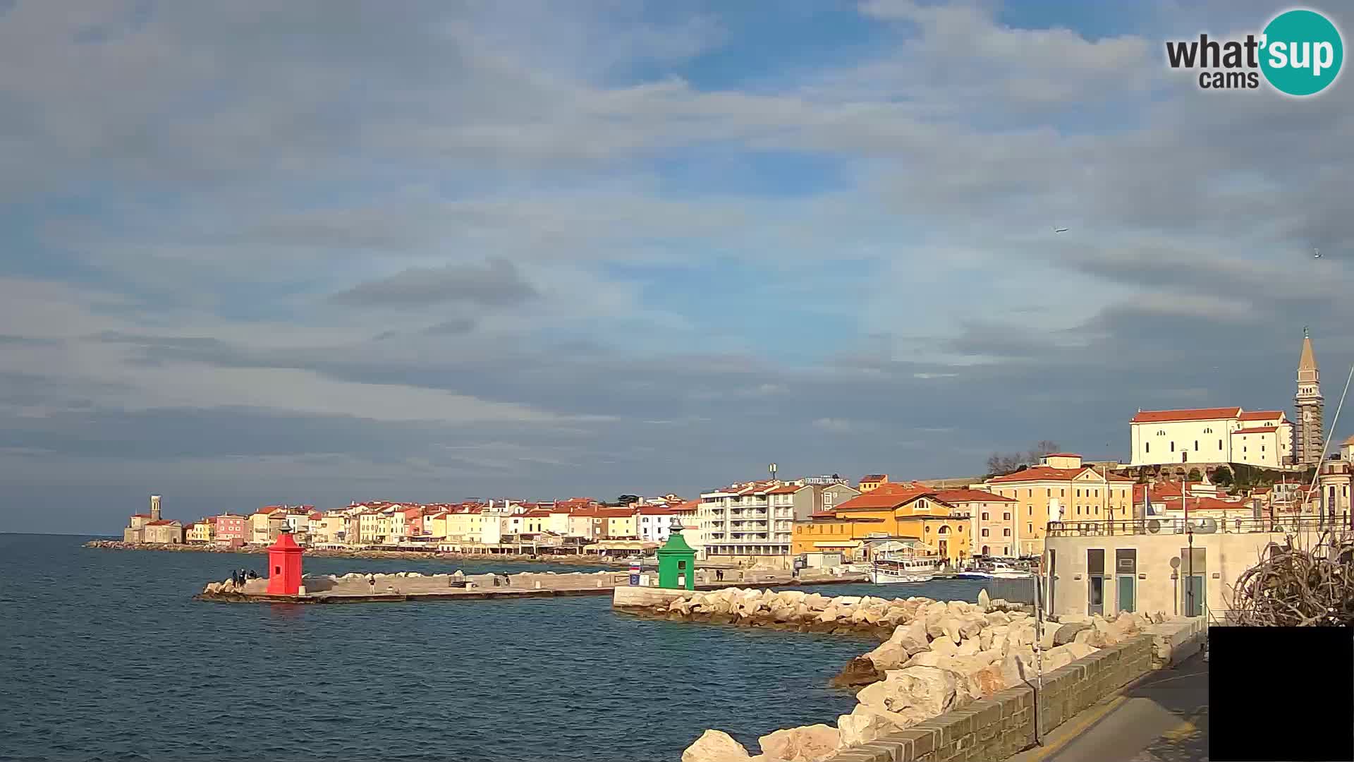 Piran – view to Punta and Mandrač