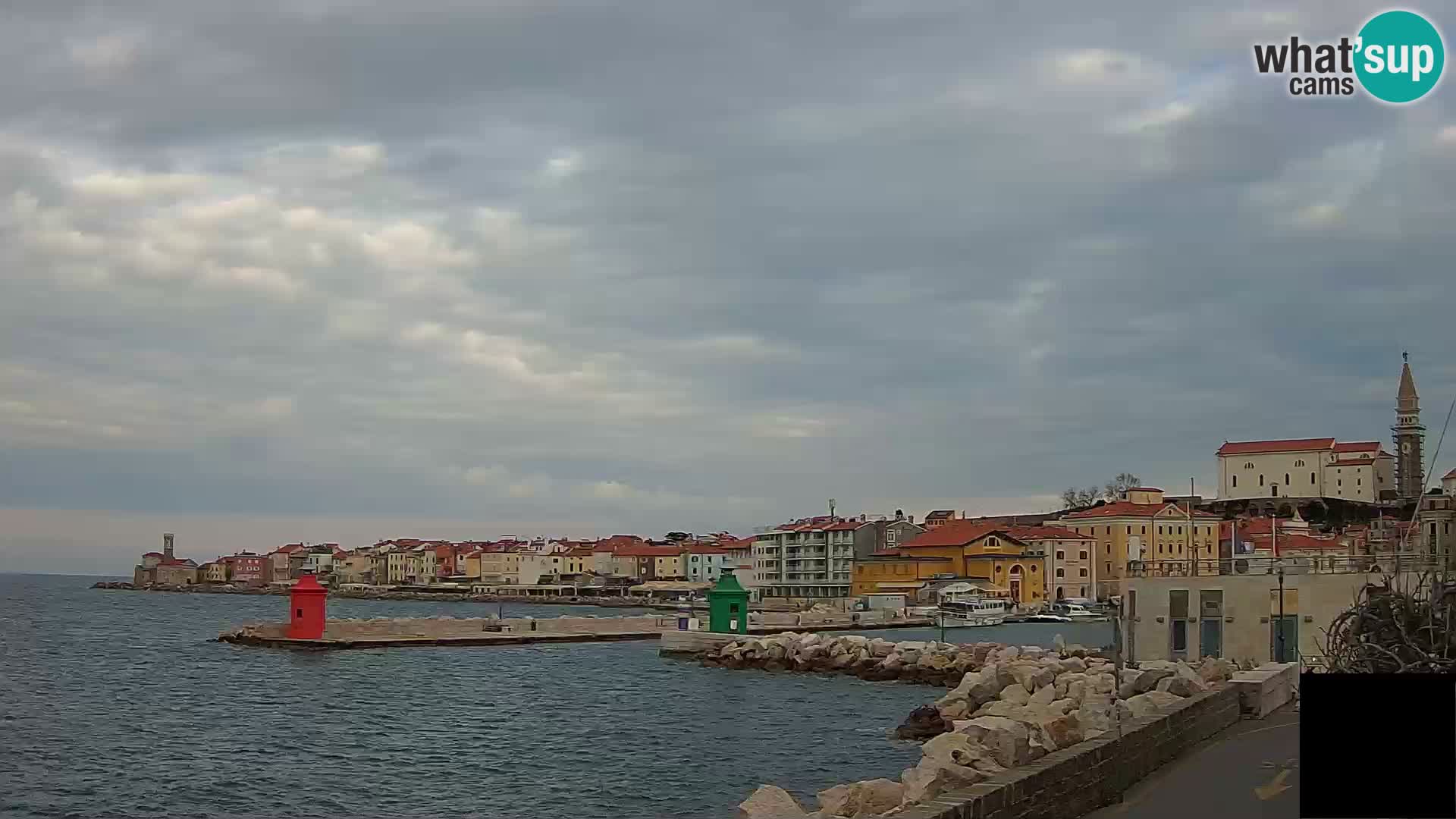 Piran – view to Punta and Mandrač