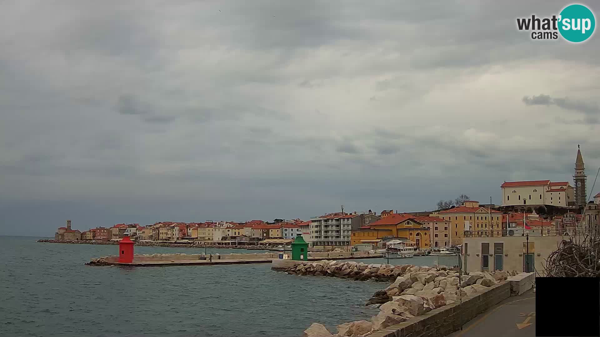 Piran – view to Punta and Mandrač