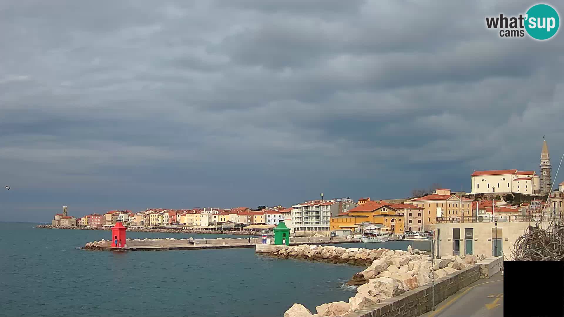 Piran – view to Punta and Mandrač