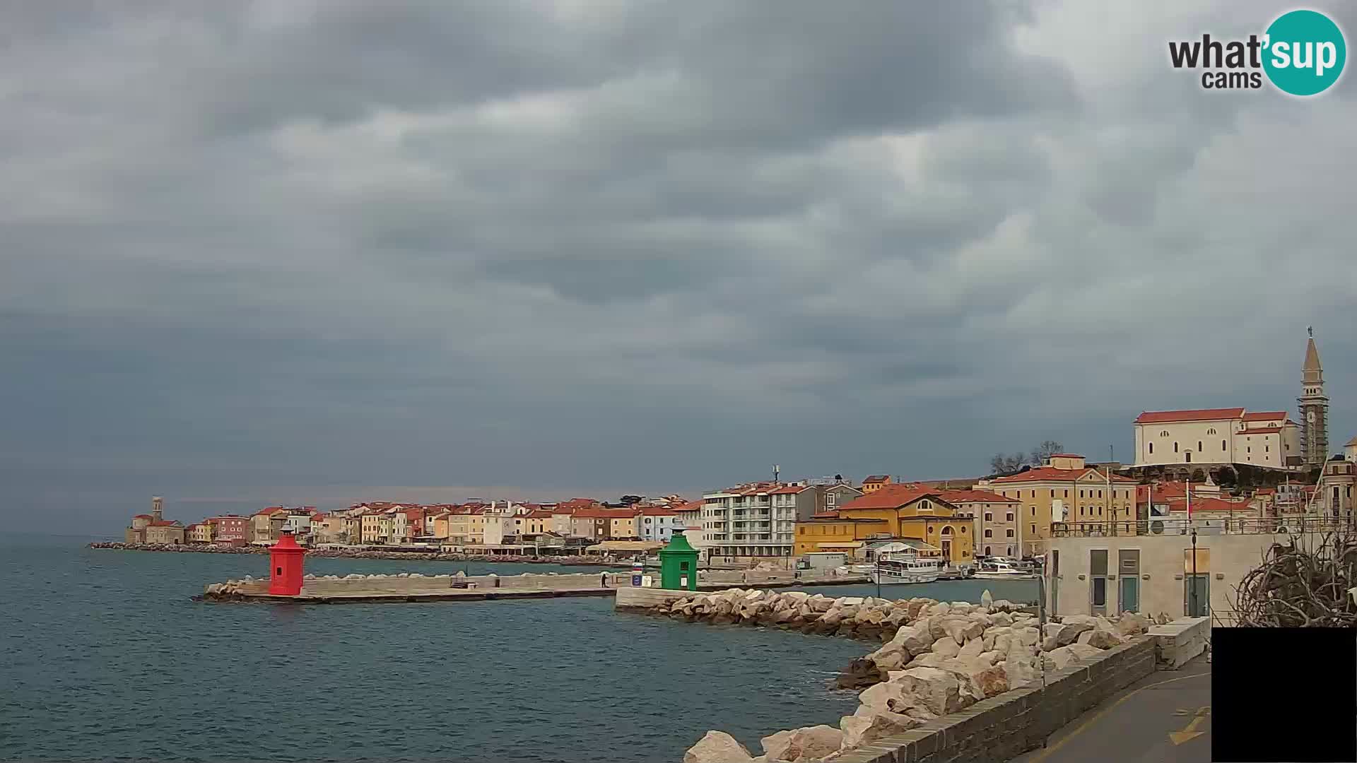 Piran – view to Punta and Mandrač