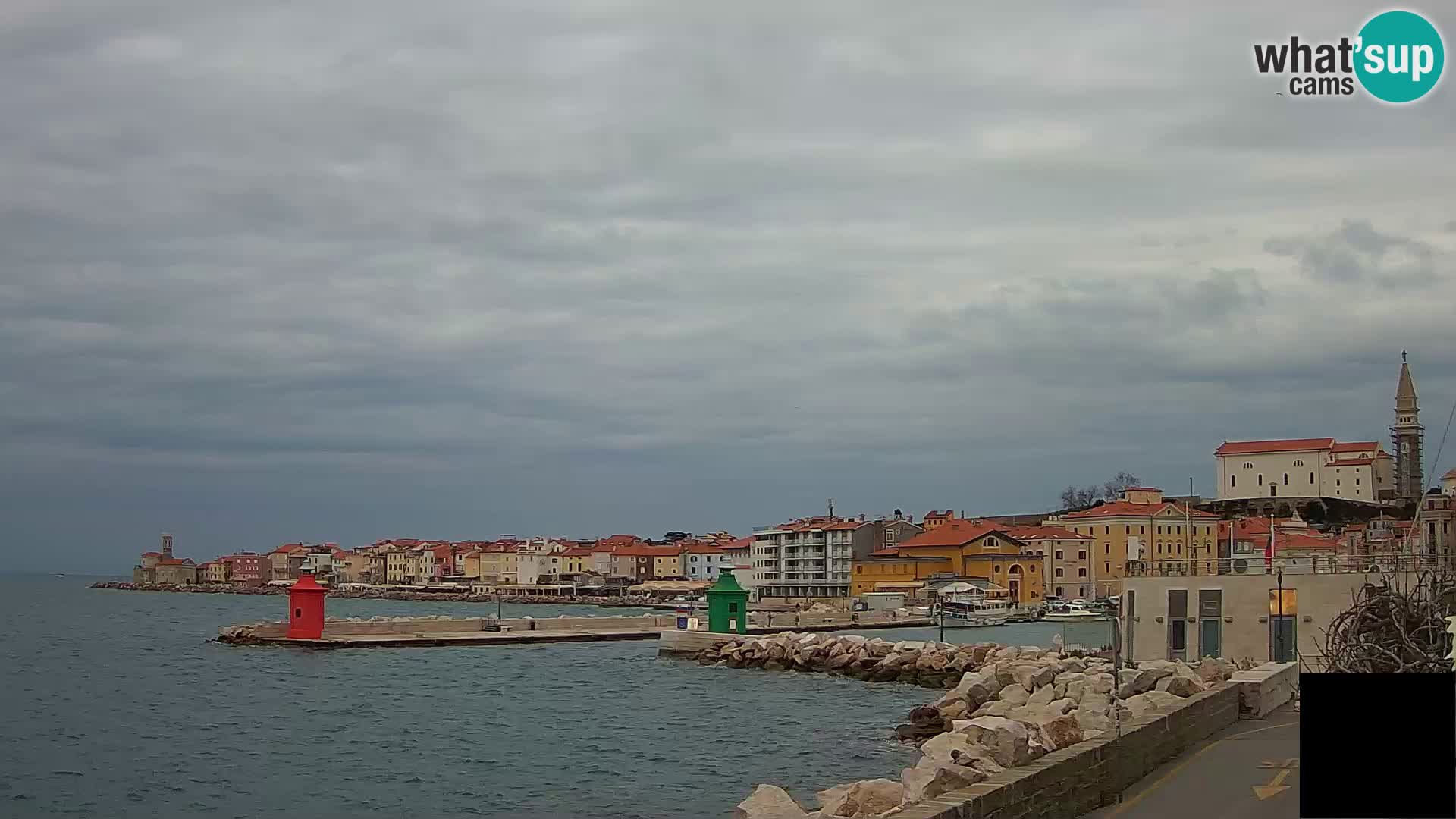 Piran – view to Punta and Mandrač