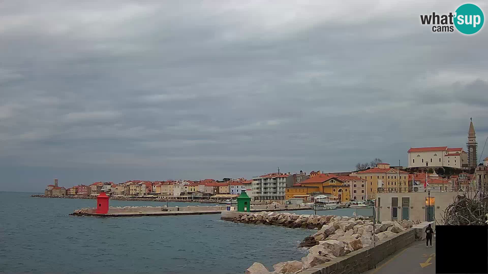 Piran – view to Punta and Mandrač