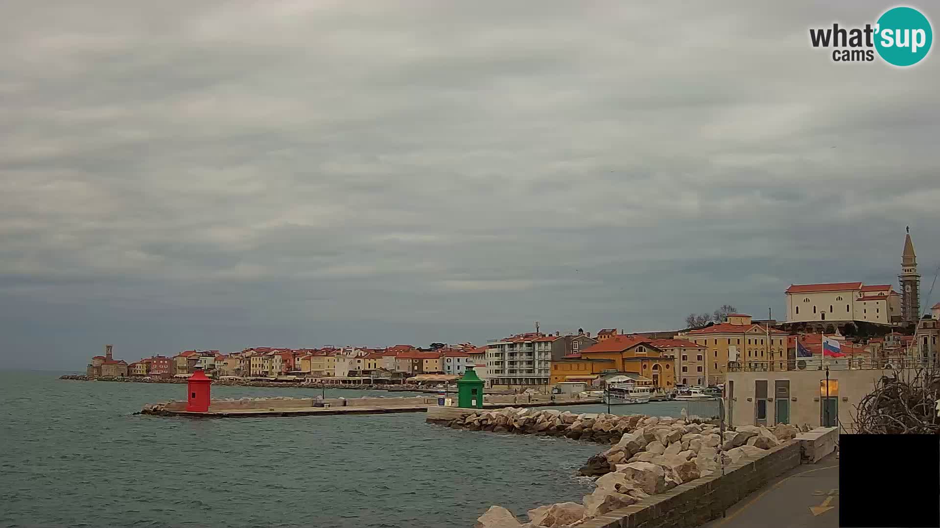 Piran – view to Punta and Mandrač