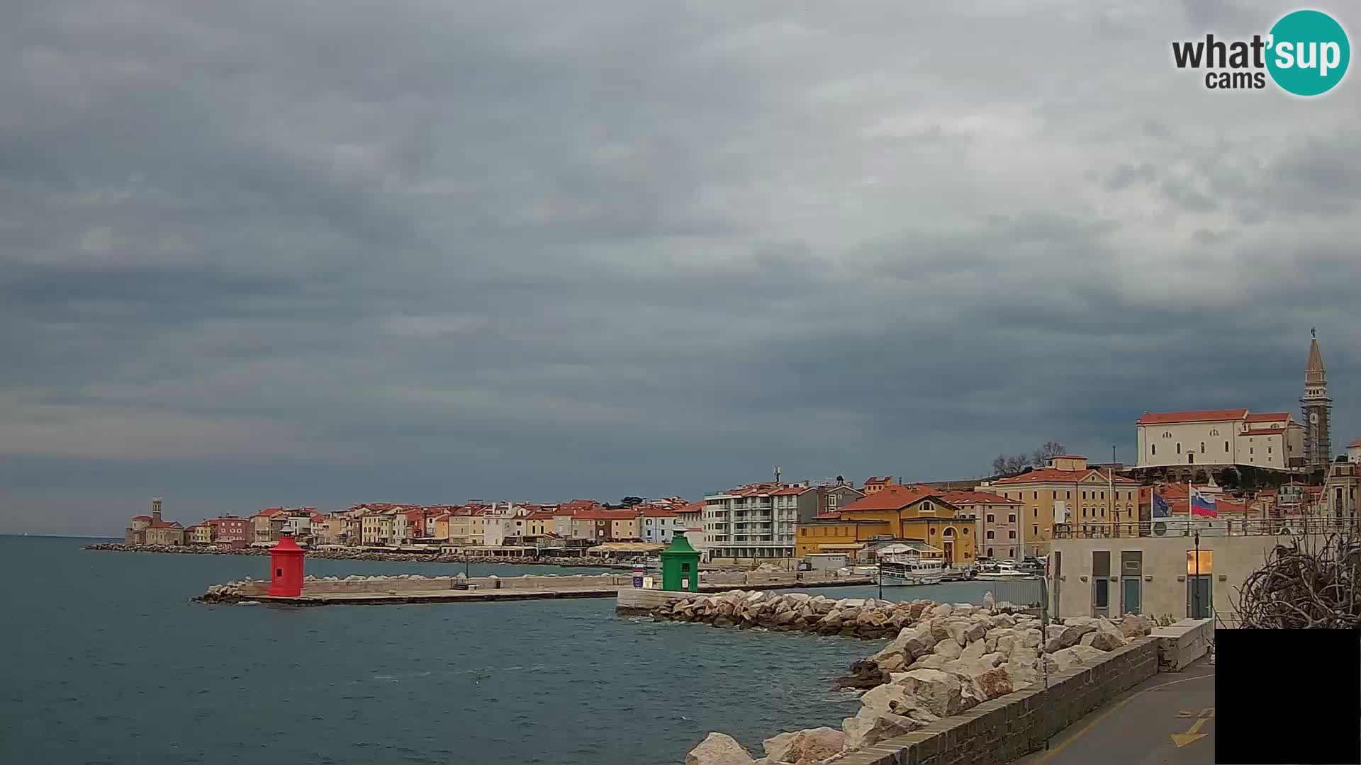 Piran – view to Punta and Mandrač