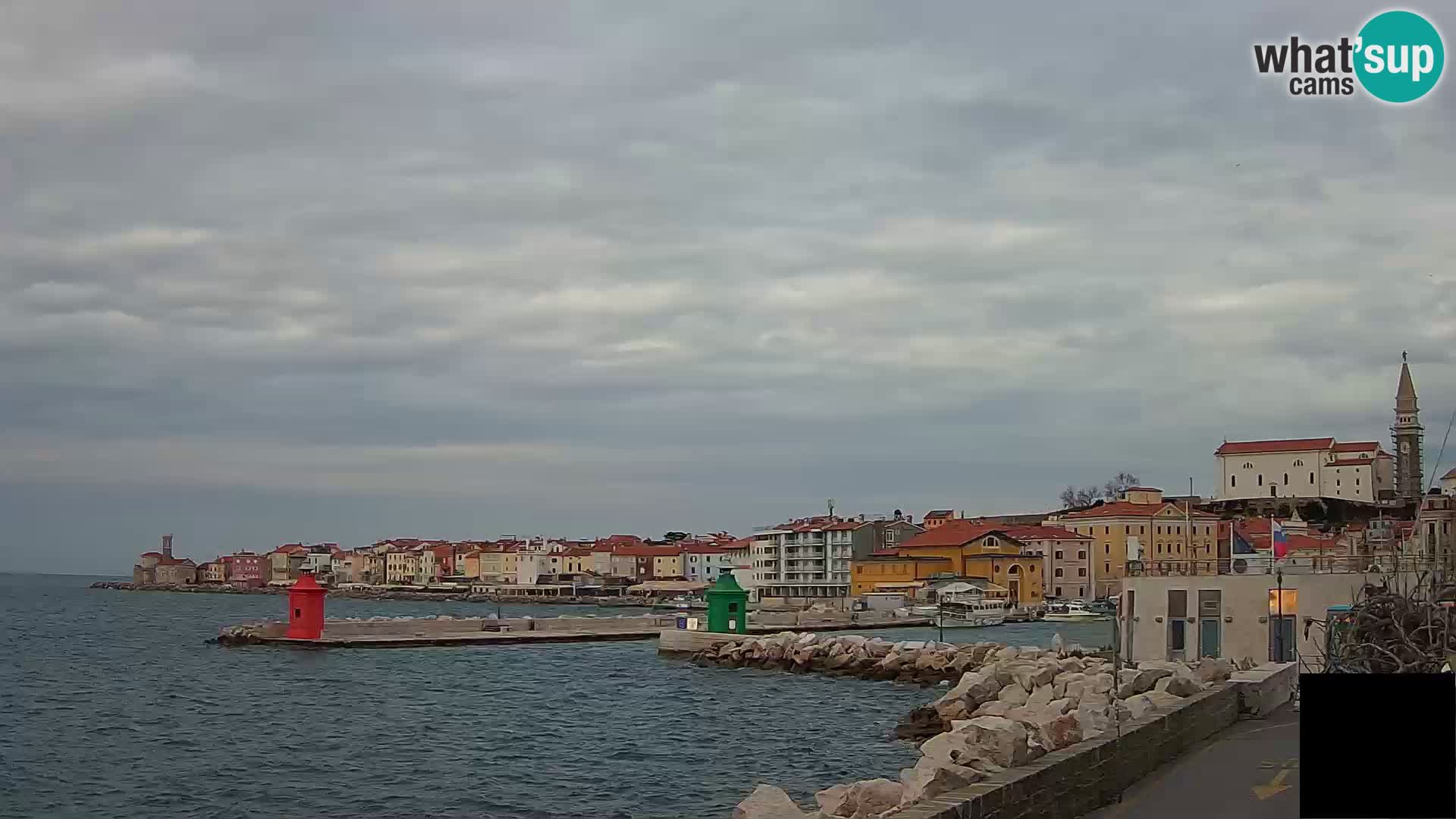 Piran – view to Punta and Mandrač