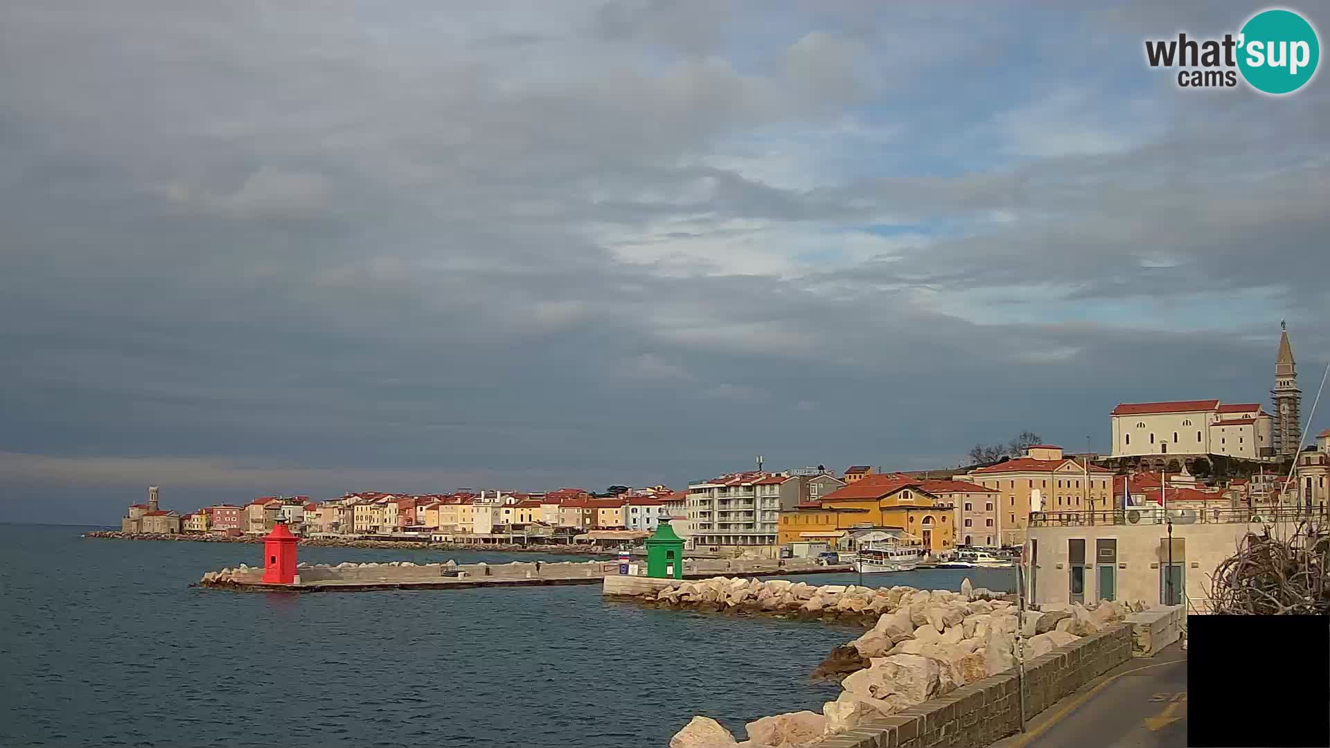 Piran – view to Punta and Mandrač