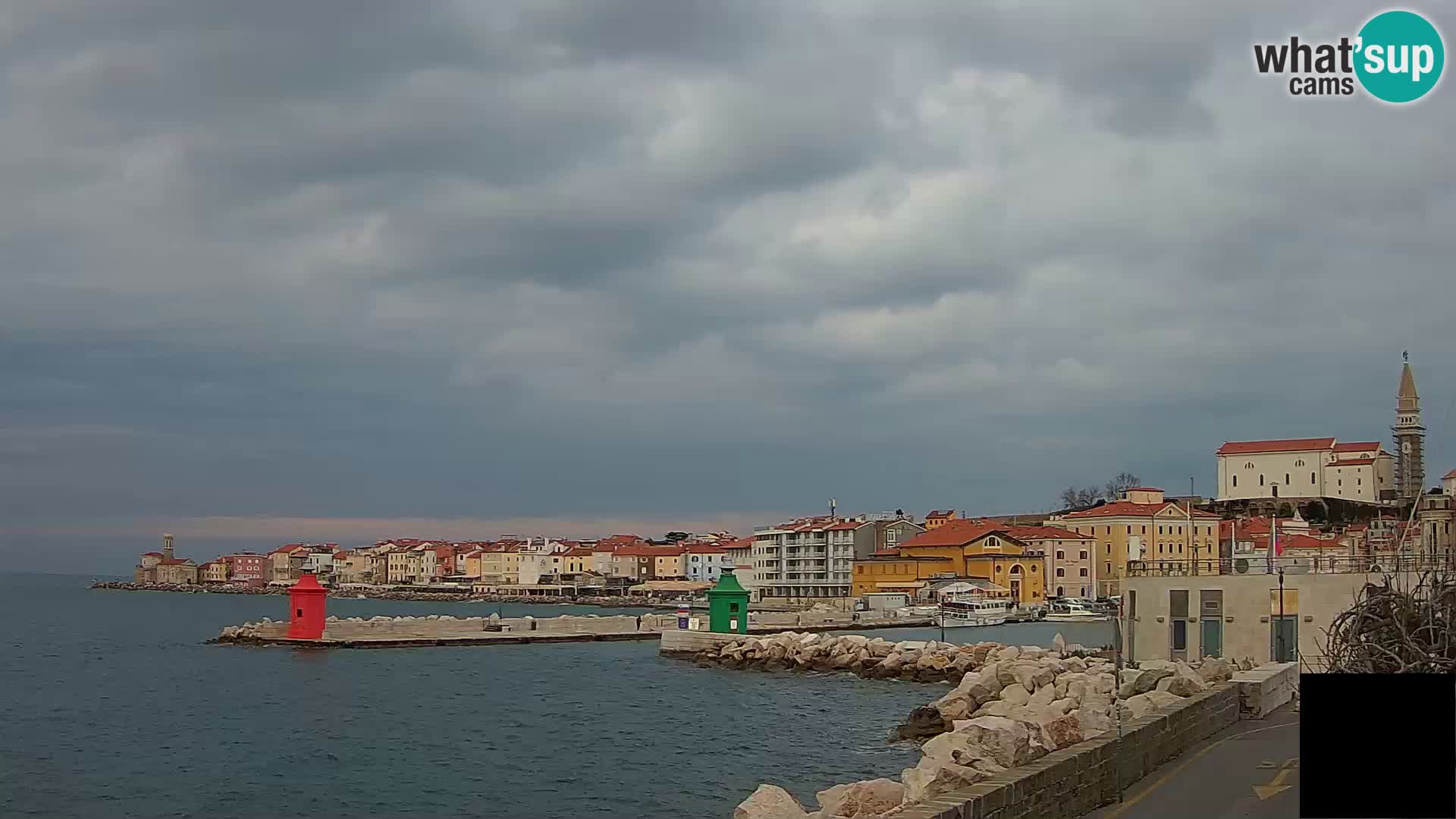 Piran – view to Punta and Mandrač