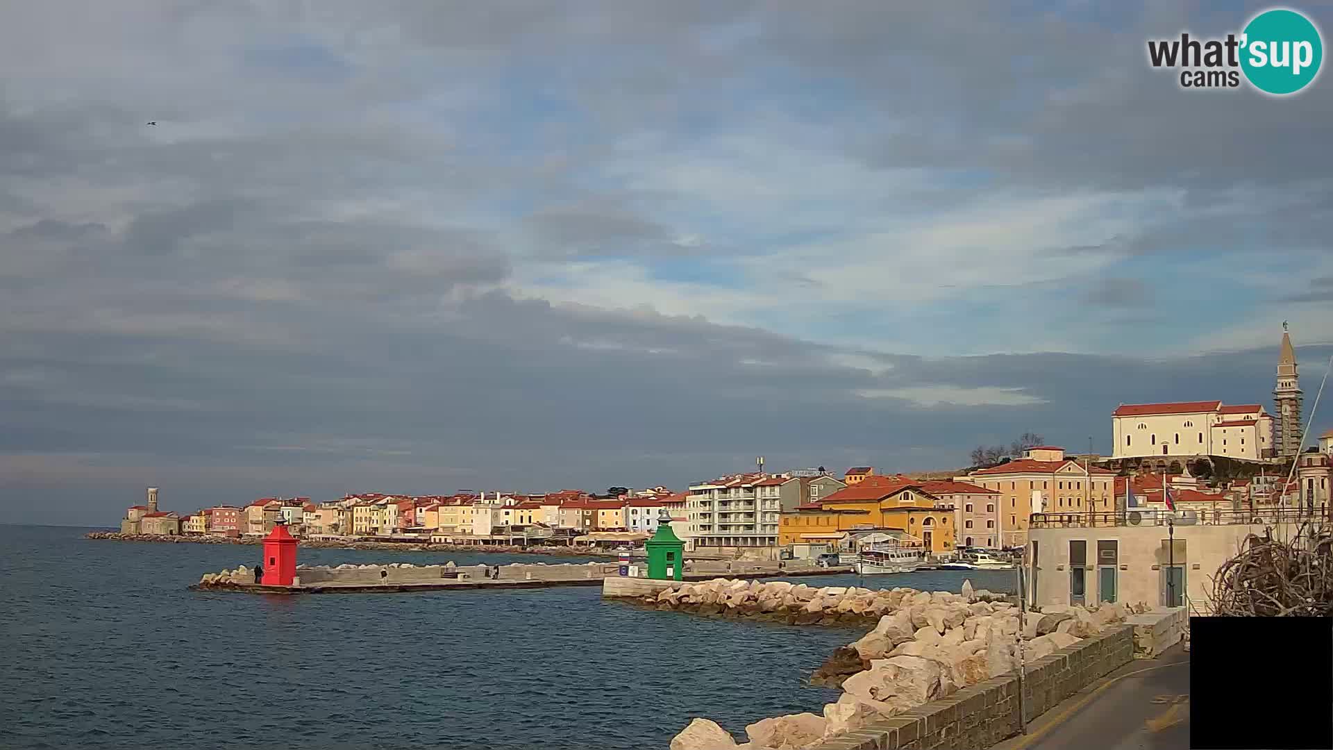 Pirano – vista verso la Punta e il “Mandrač”