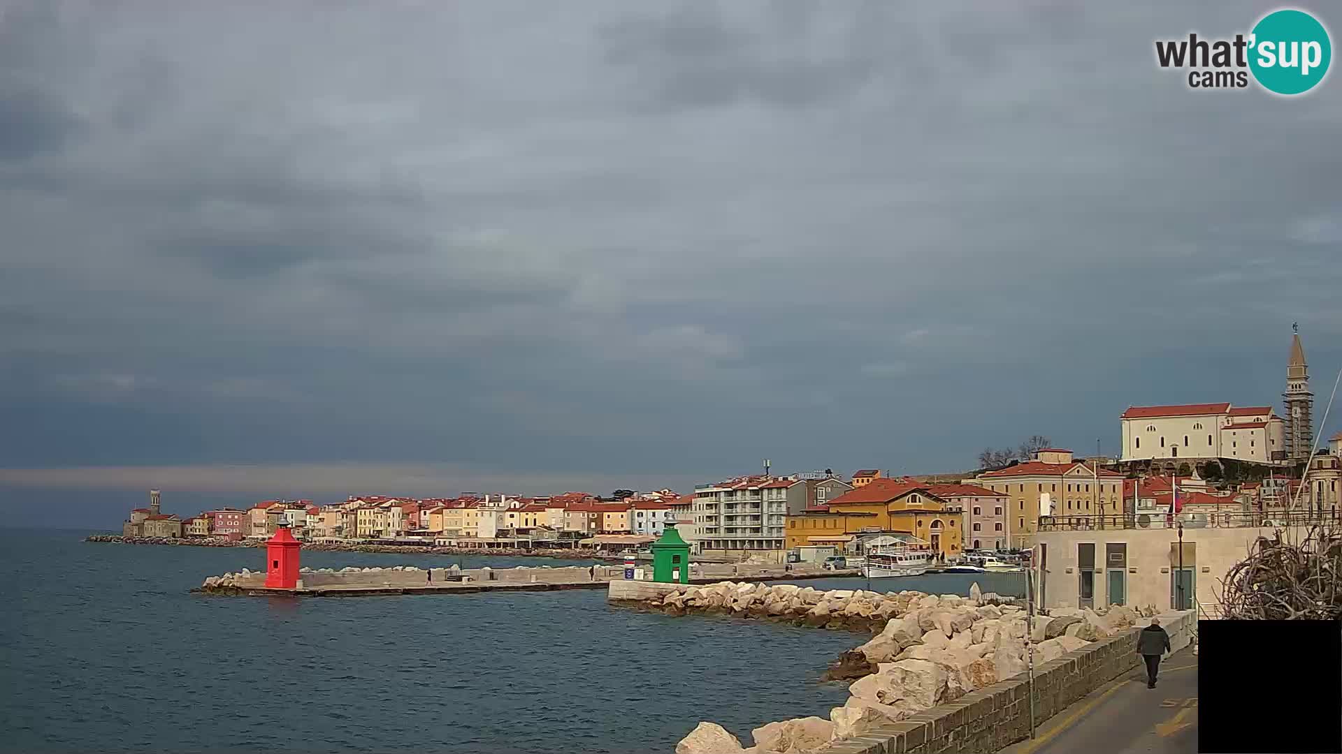 Piran – view to Punta and Mandrač