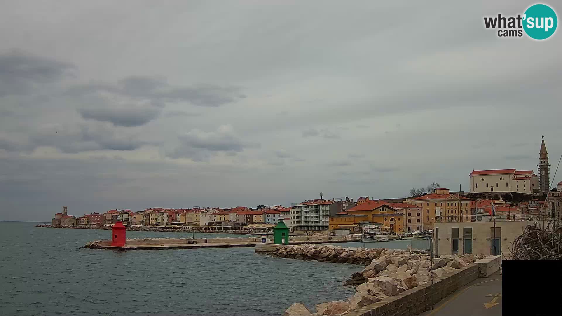 Pirano – vista verso la Punta e il “Mandrač”