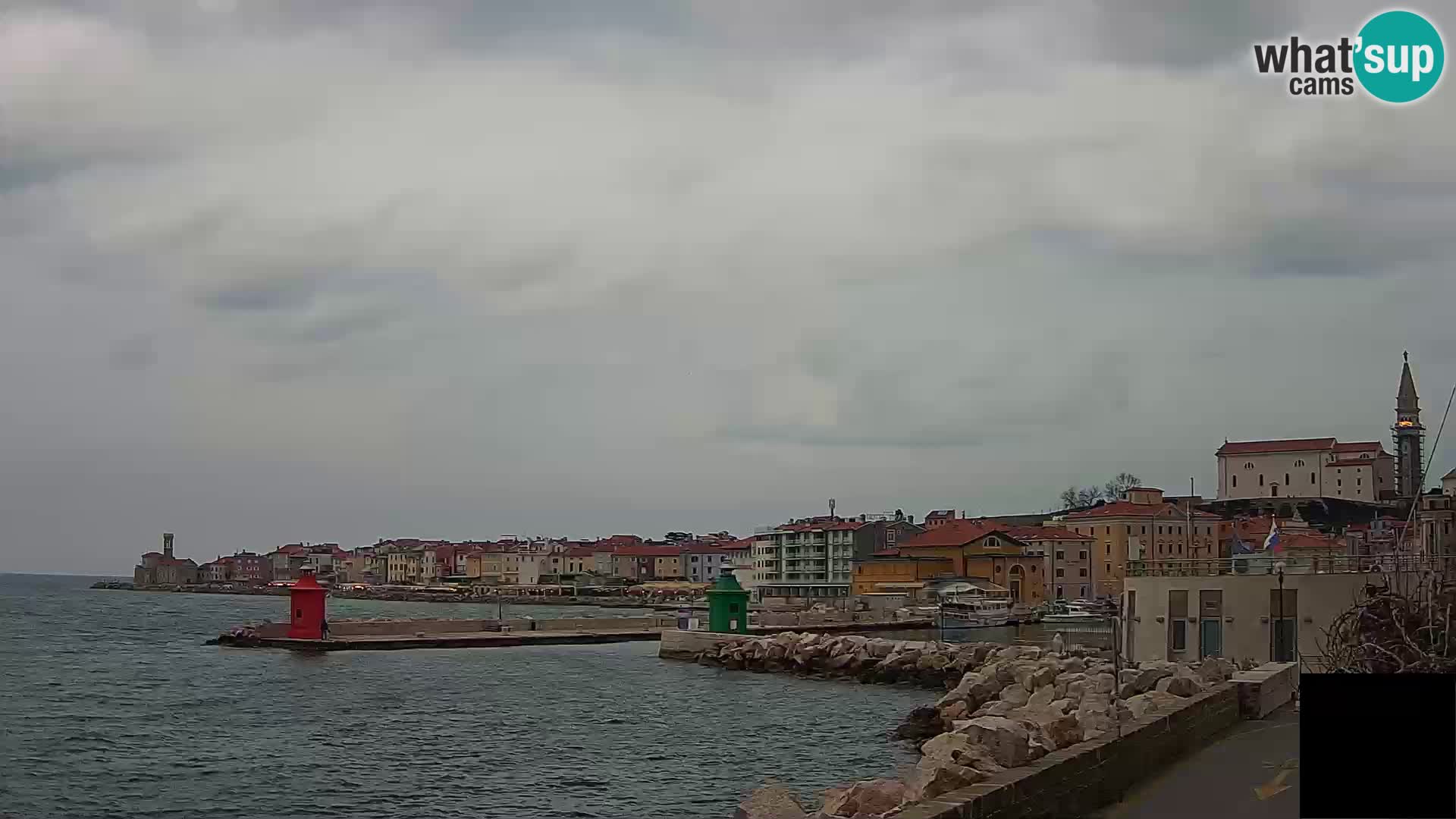 Piran – view to Punta and Mandrač