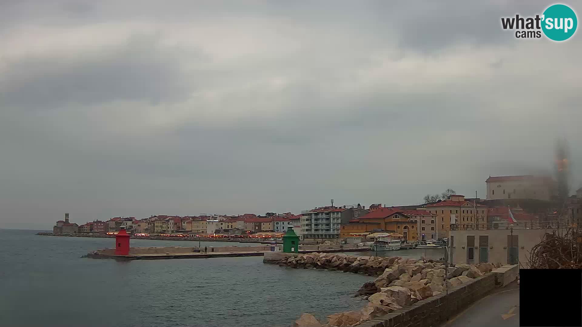 Piran – view to Punta and Mandrač