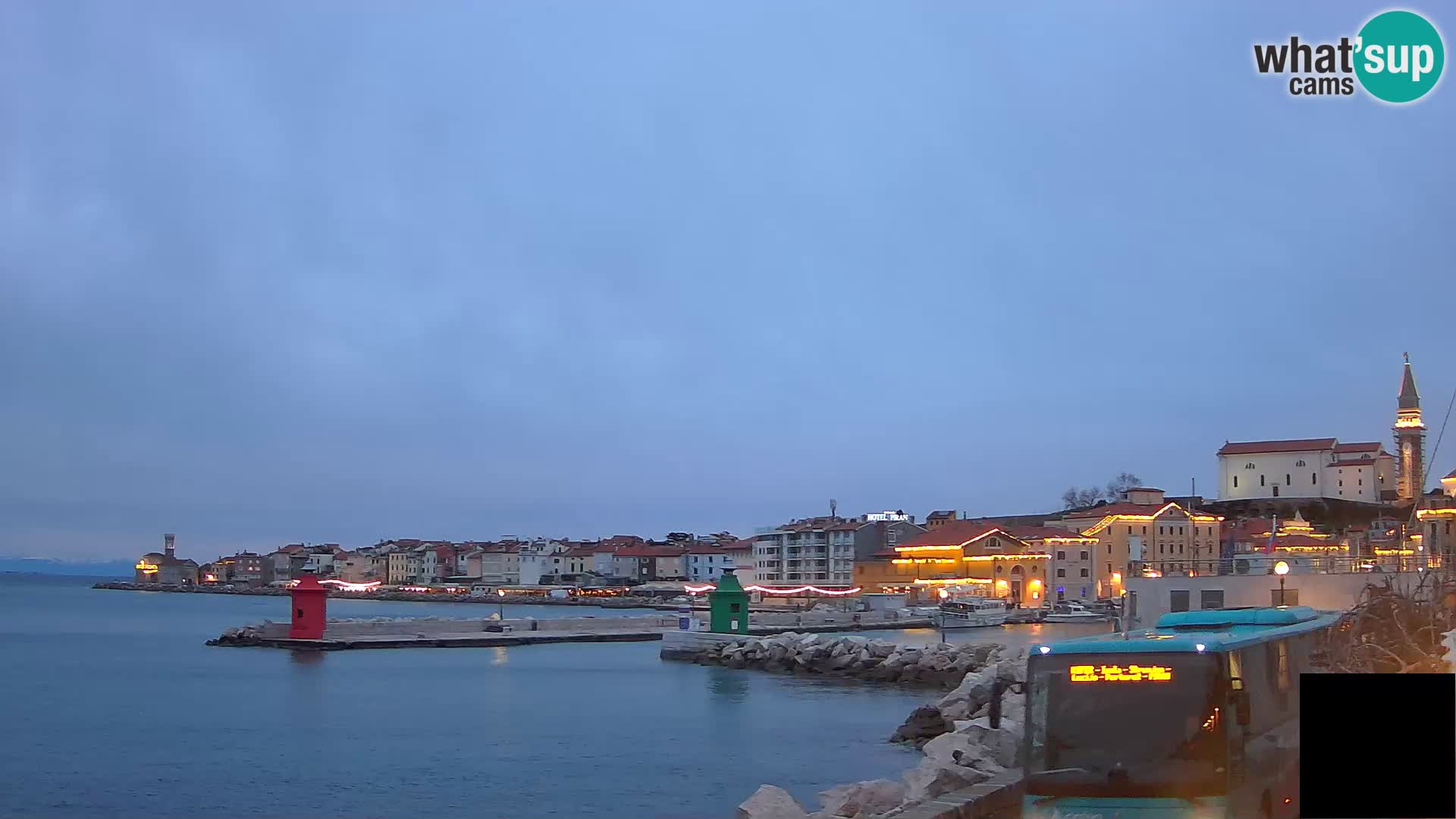 Piran – view to Punta and Mandrač