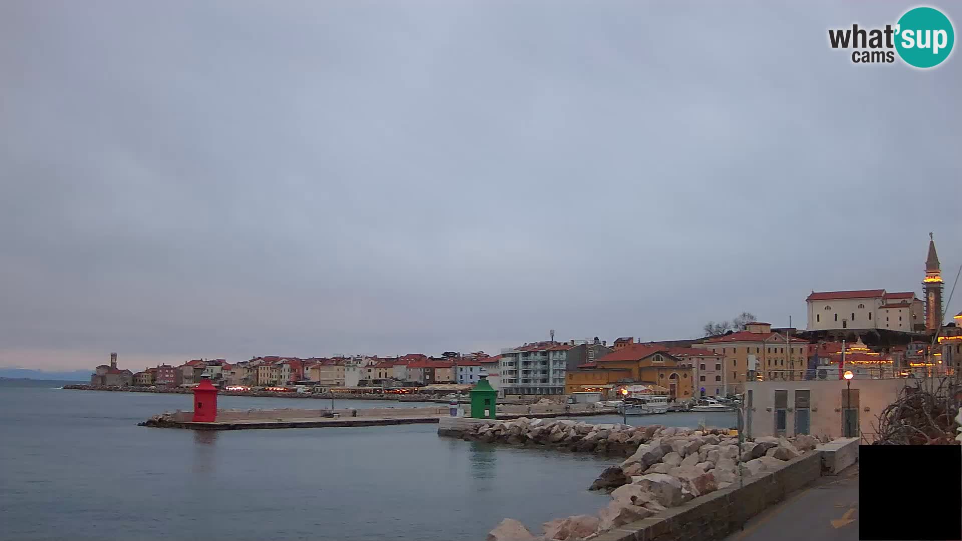 Piran – view to Punta and Mandrač