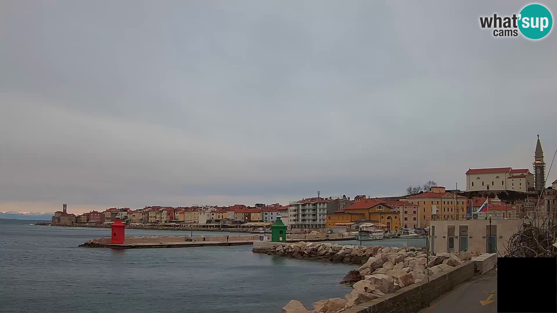 Piran – view to Punta and Mandrač