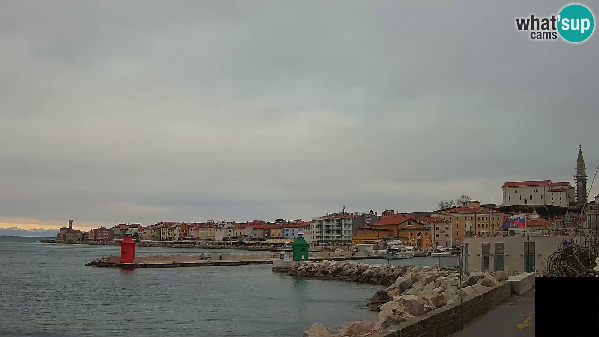 Piran – view to Punta and Mandrač