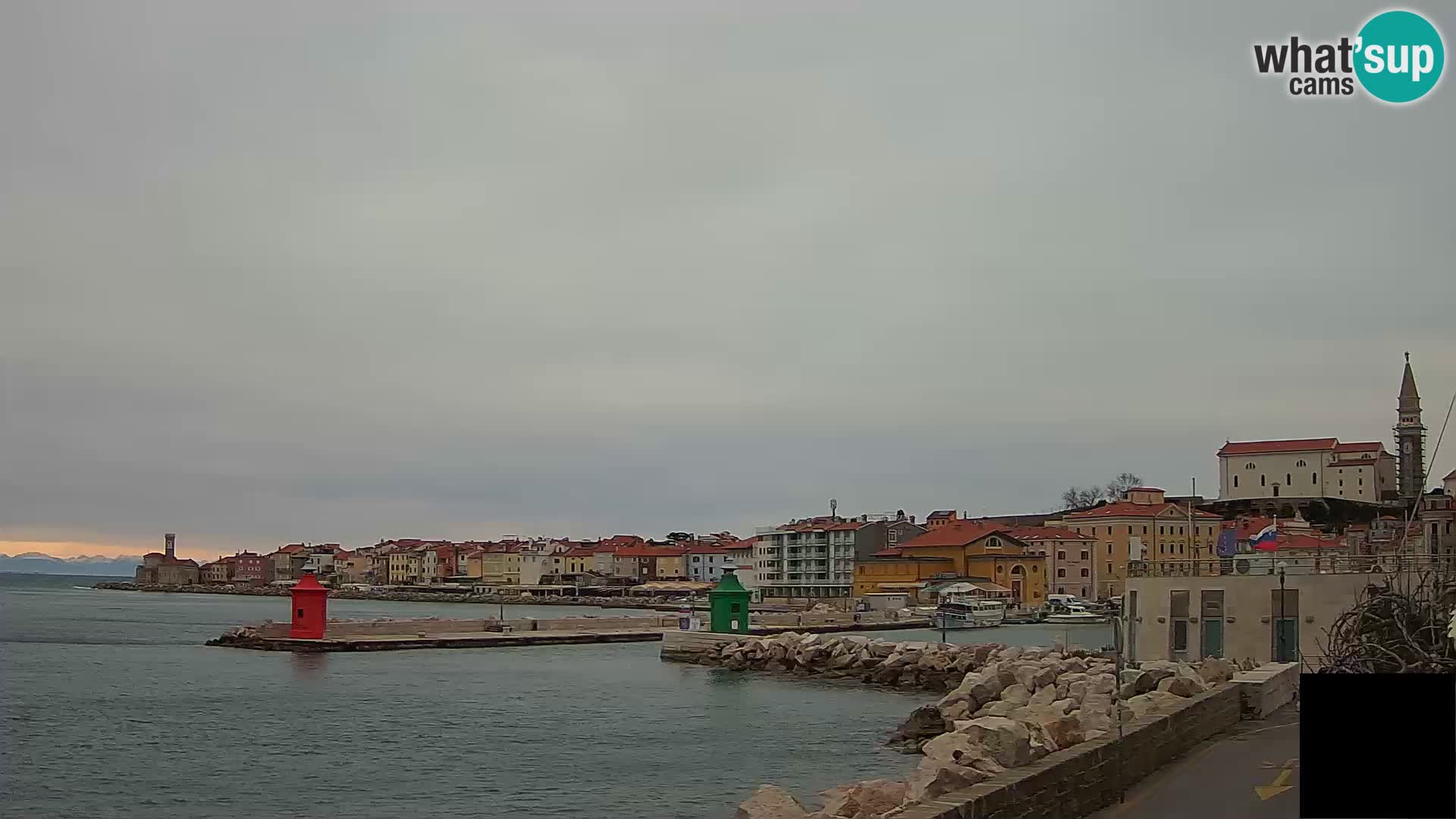 Piran – view to Punta and Mandrač