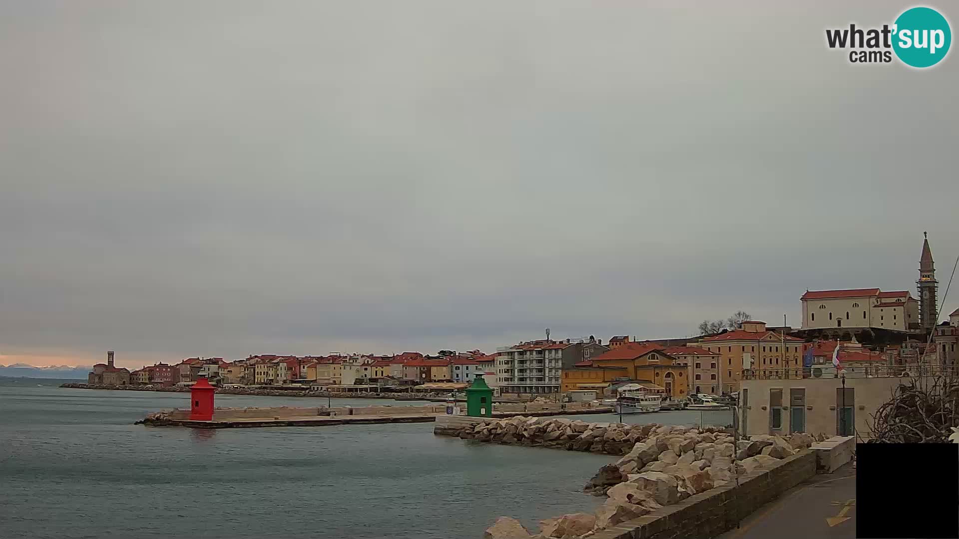 Piran – view to Punta and Mandrač