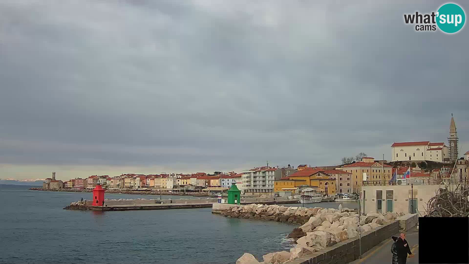 Pirano – vista verso la Punta e il “Mandrač”