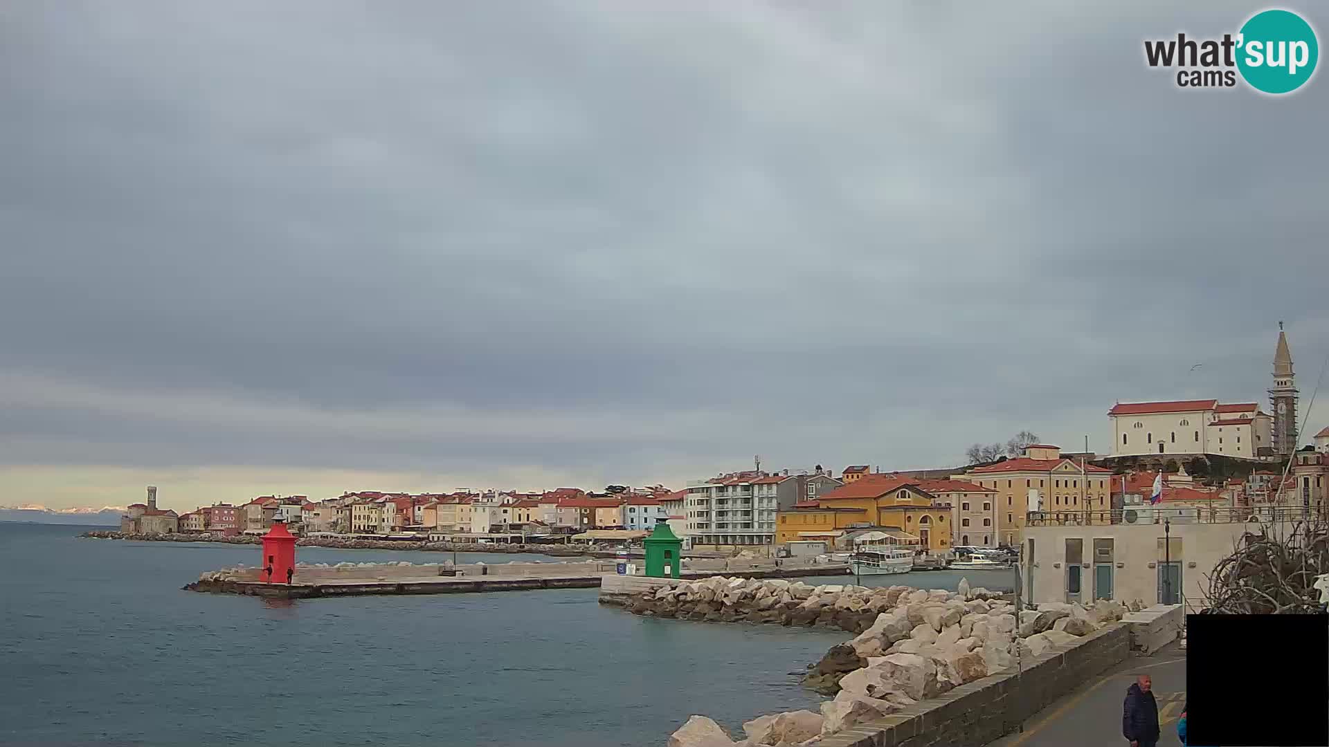 Piran – view to Punta and Mandrač