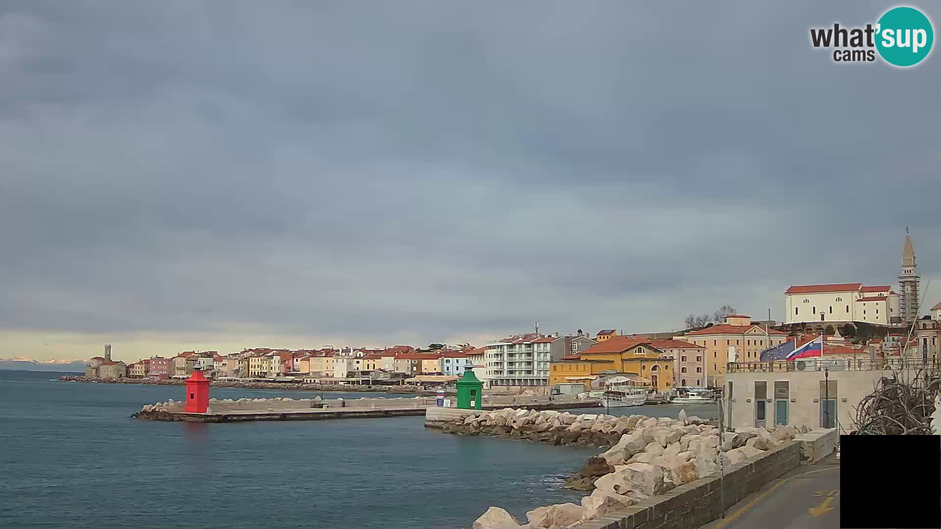 Piran – view to Punta and Mandrač