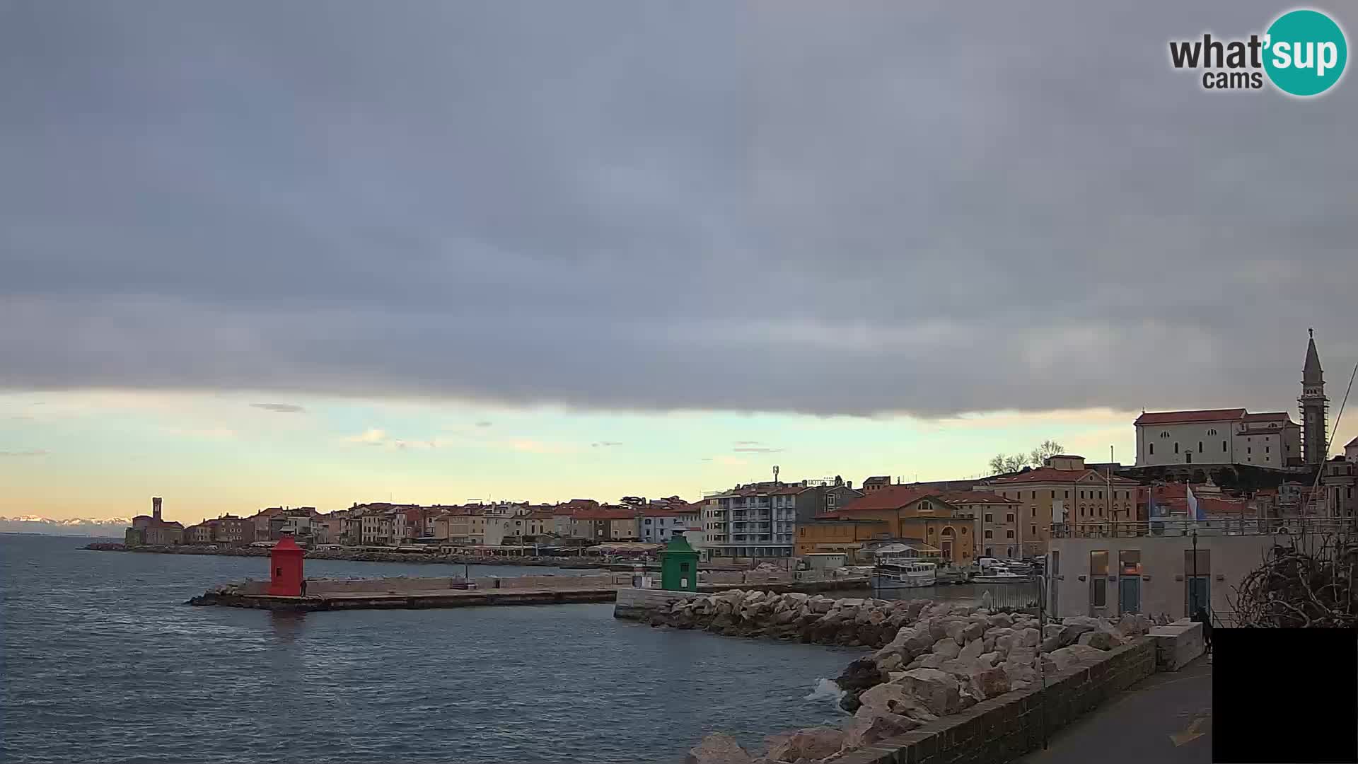 Piran – view to Punta and Mandrač