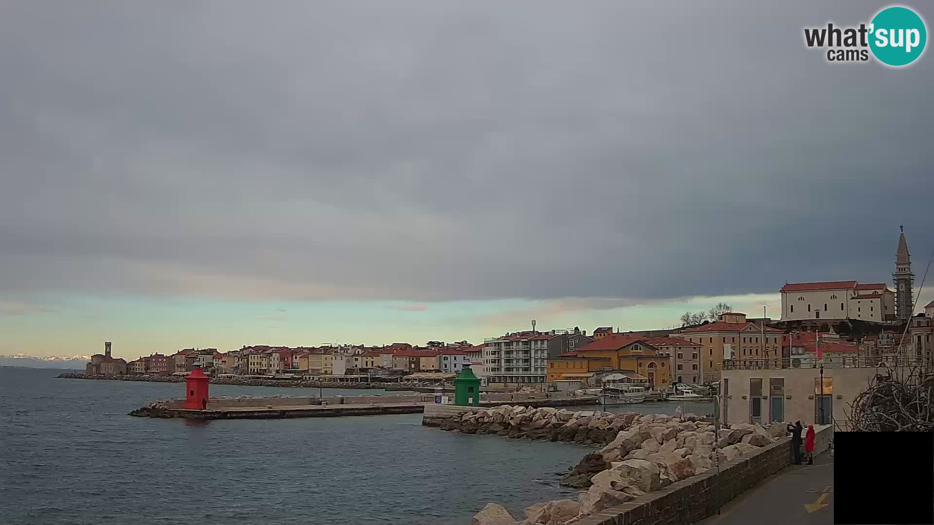 Piran – view to Punta and Mandrač