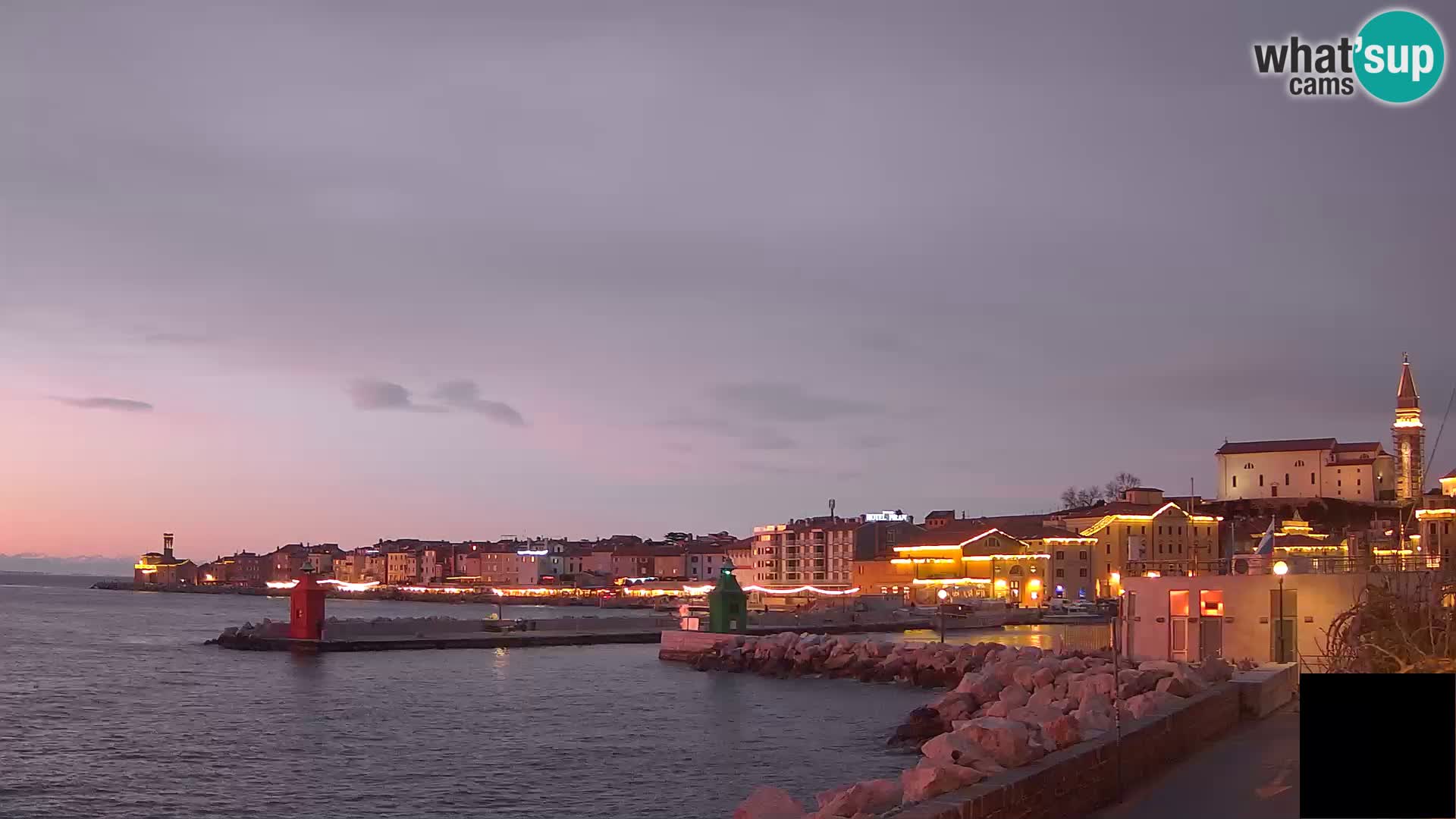 Piran – view to Punta and Mandrač