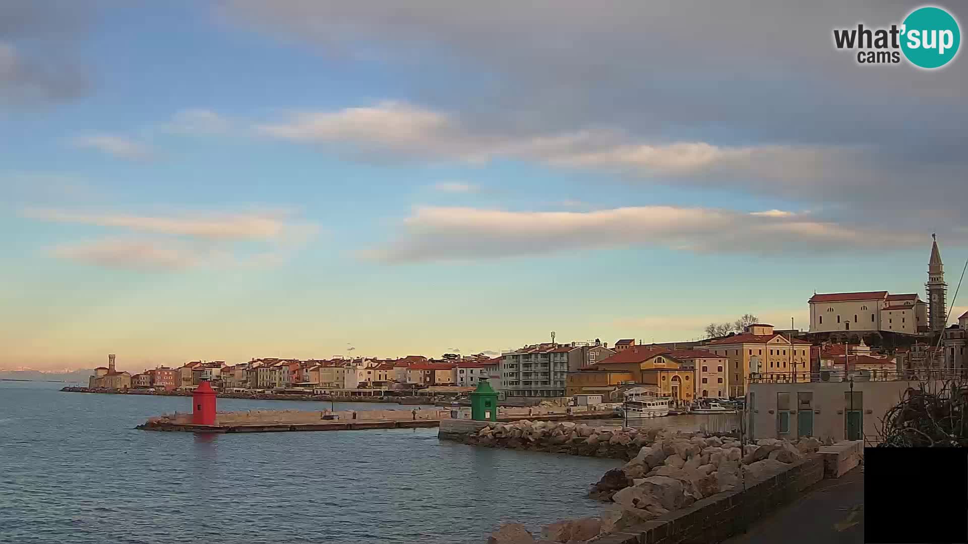 Piran – view to Punta and Mandrač