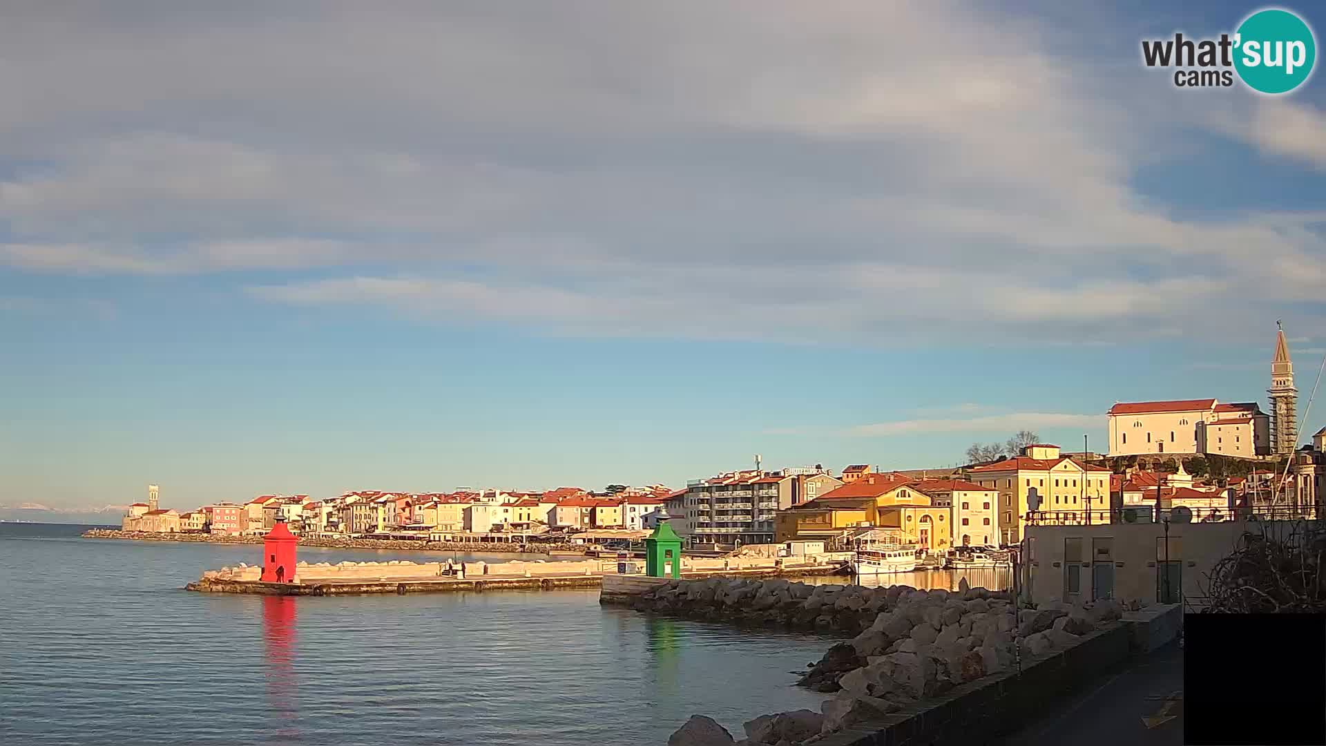 Piran – view to Punta and Mandrač