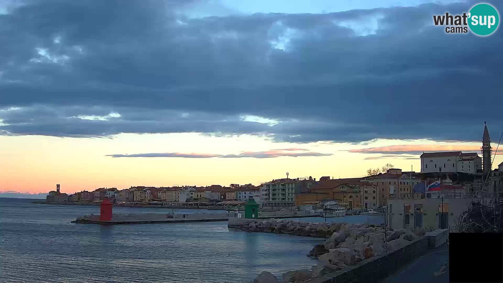 Piran – view to Punta and Mandrač