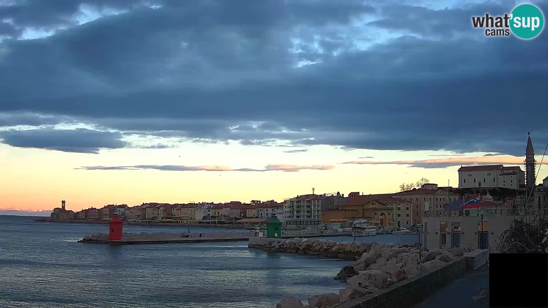 Piran – view to Punta and Mandrač