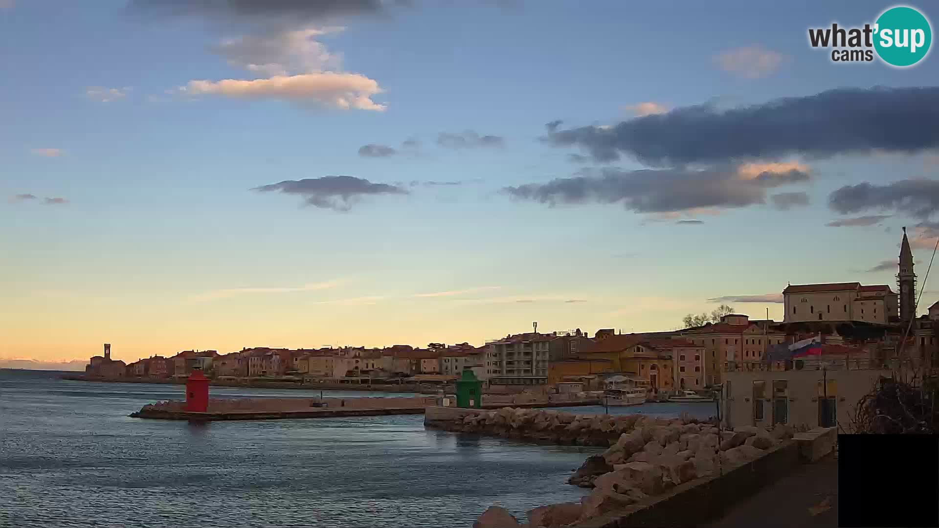 Piran – view to Punta and Mandrač