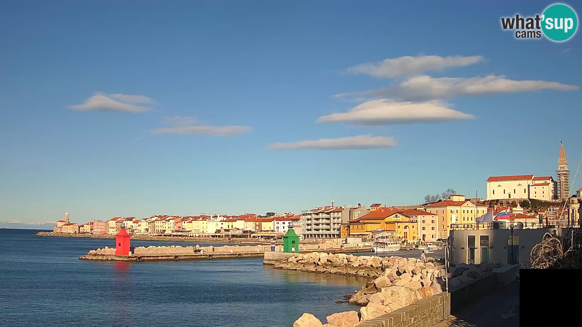 Piran – view to Punta and Mandrač