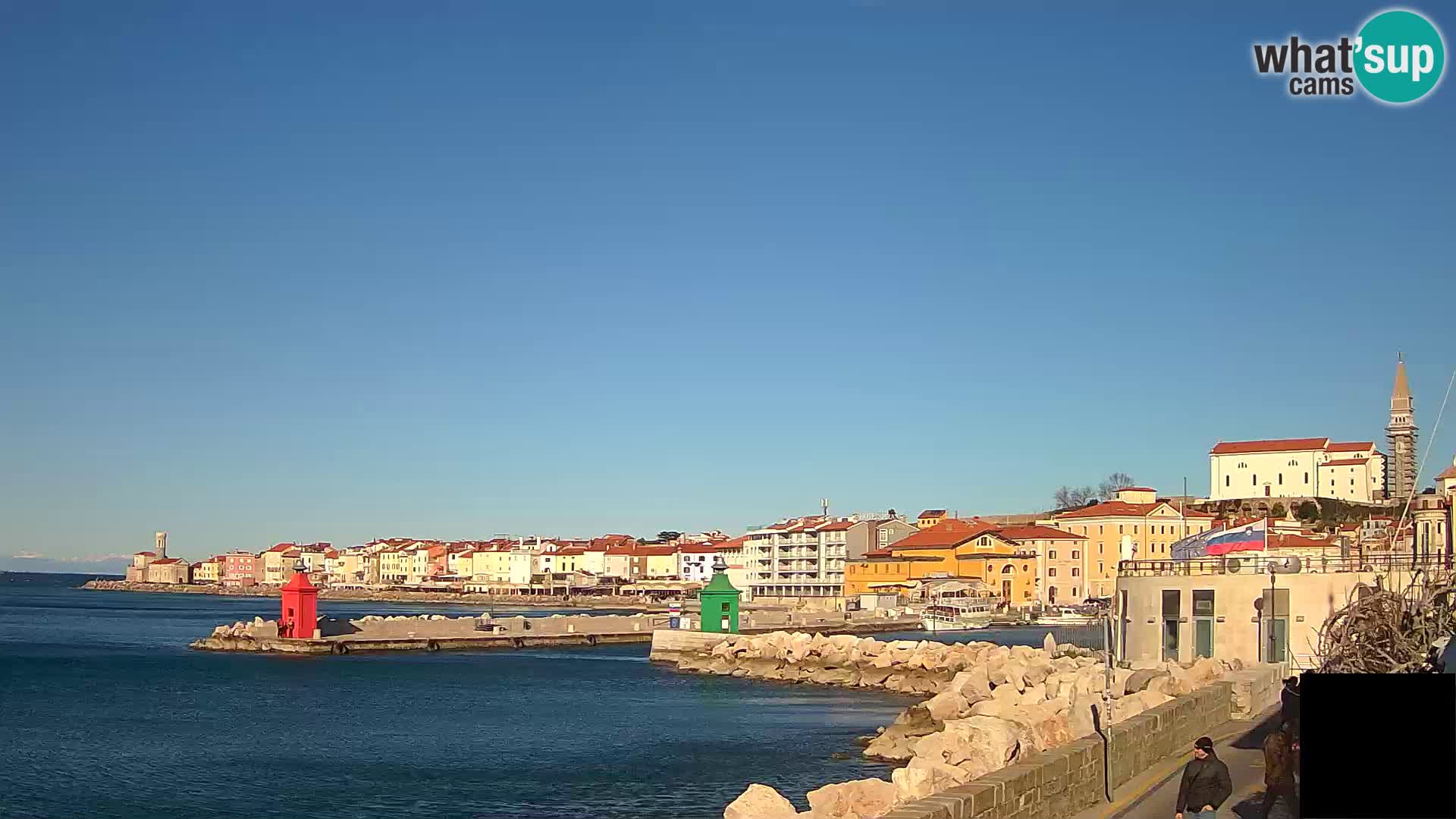 Pirano – vista verso la Punta e il “Mandrač”