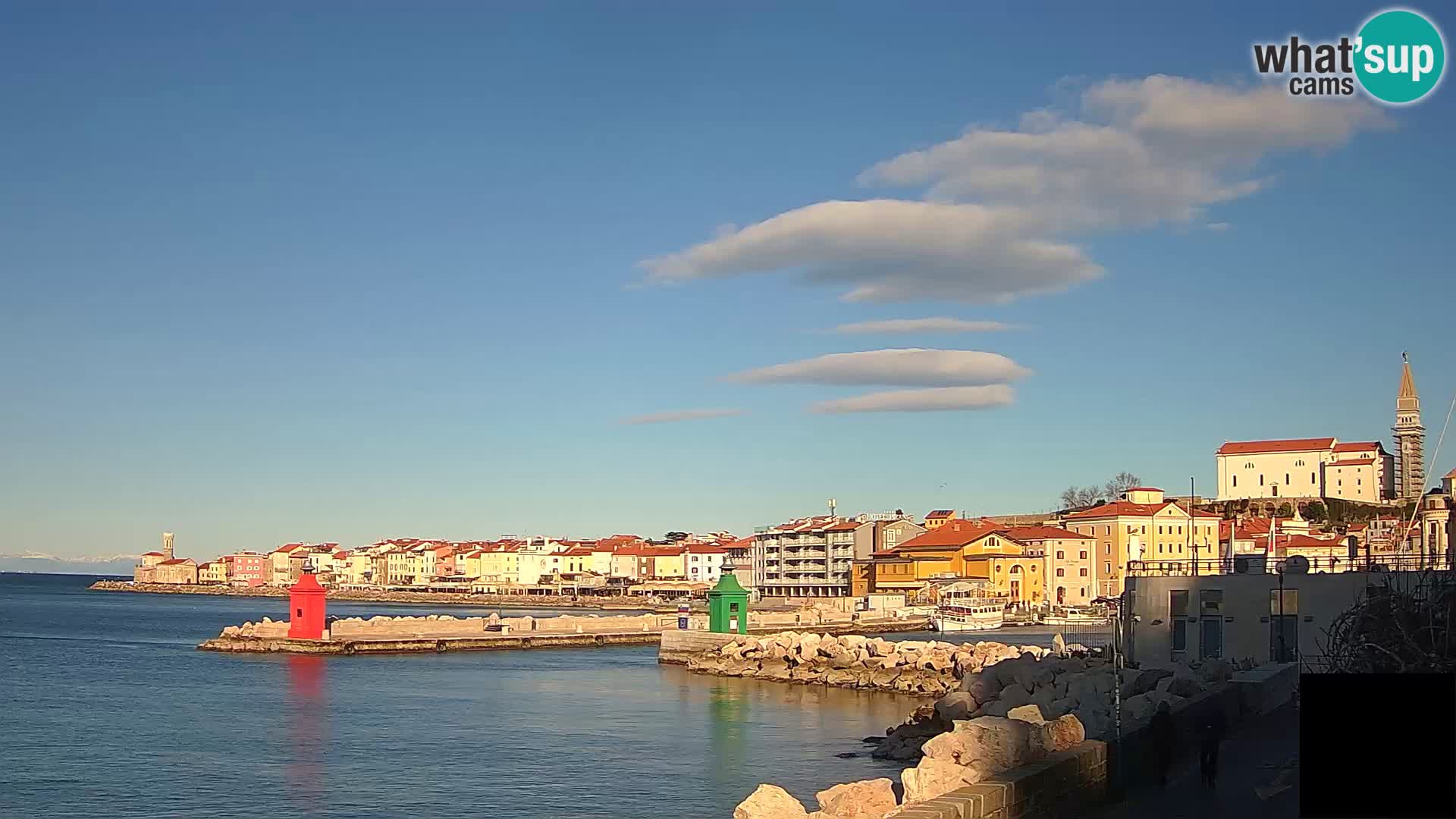 Piran – view to Punta and Mandrač